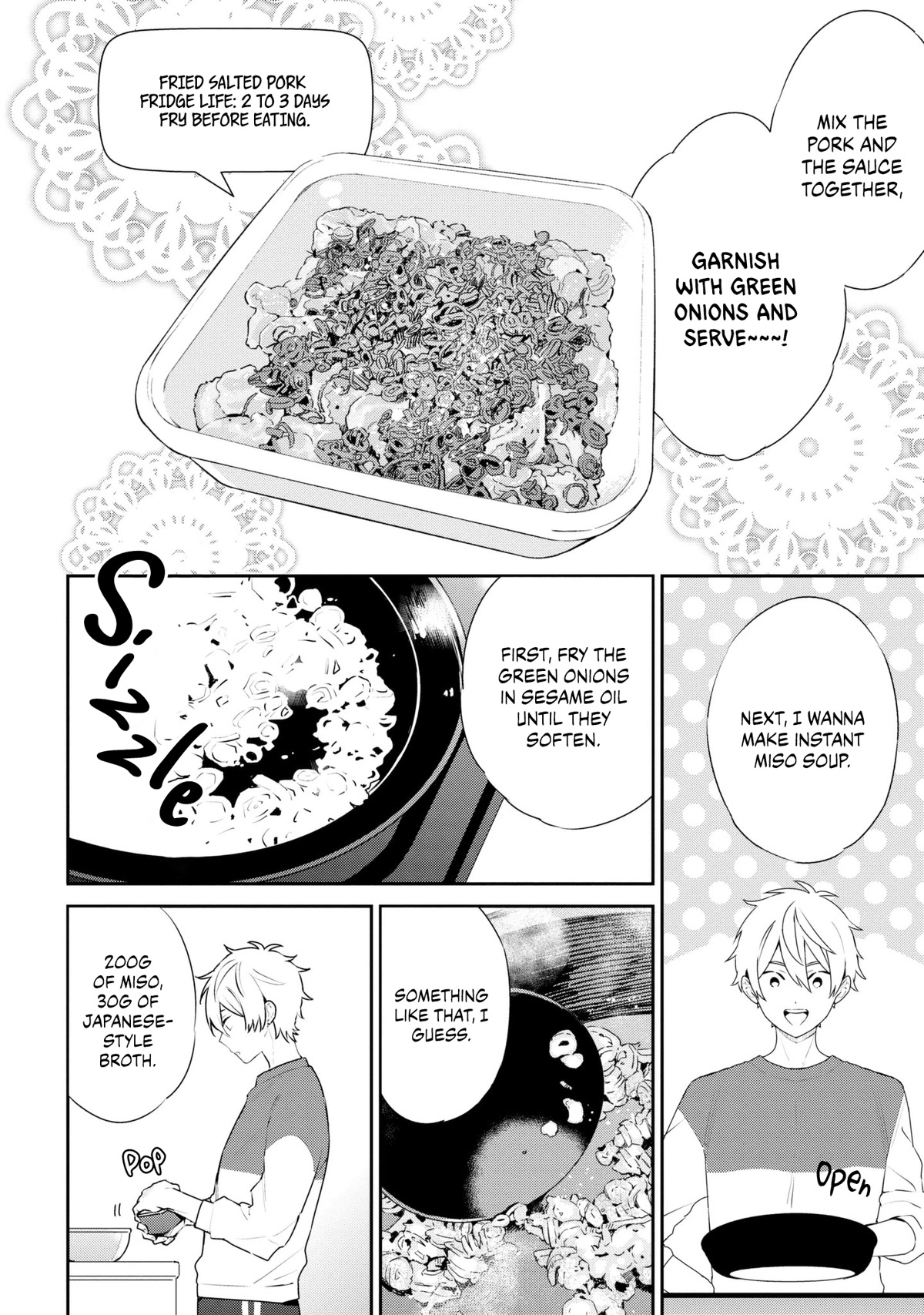 Tsukuoki Life: Weekend Meal Prep Recipes! Chapter 5 page 7 - Chapter 5: There’s XX at home?! Salty Soy Sauce Fried Pork And Homemade Instant Miso Soup