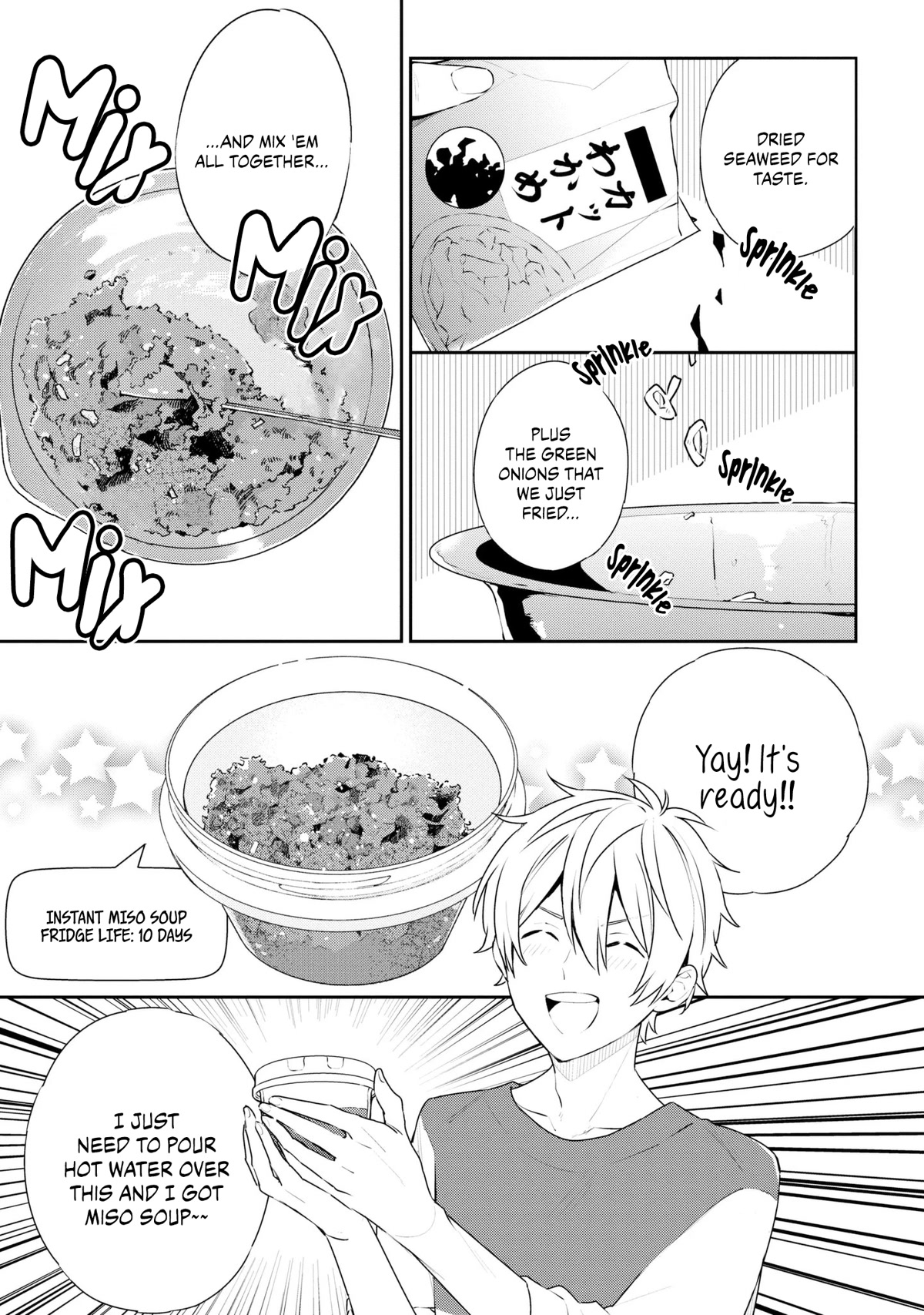 Tsukuoki Life: Weekend Meal Prep Recipes! Chapter 5 page 8 - Chapter 5: There’s XX at home?! Salty Soy Sauce Fried Pork And Homemade Instant Miso Soup