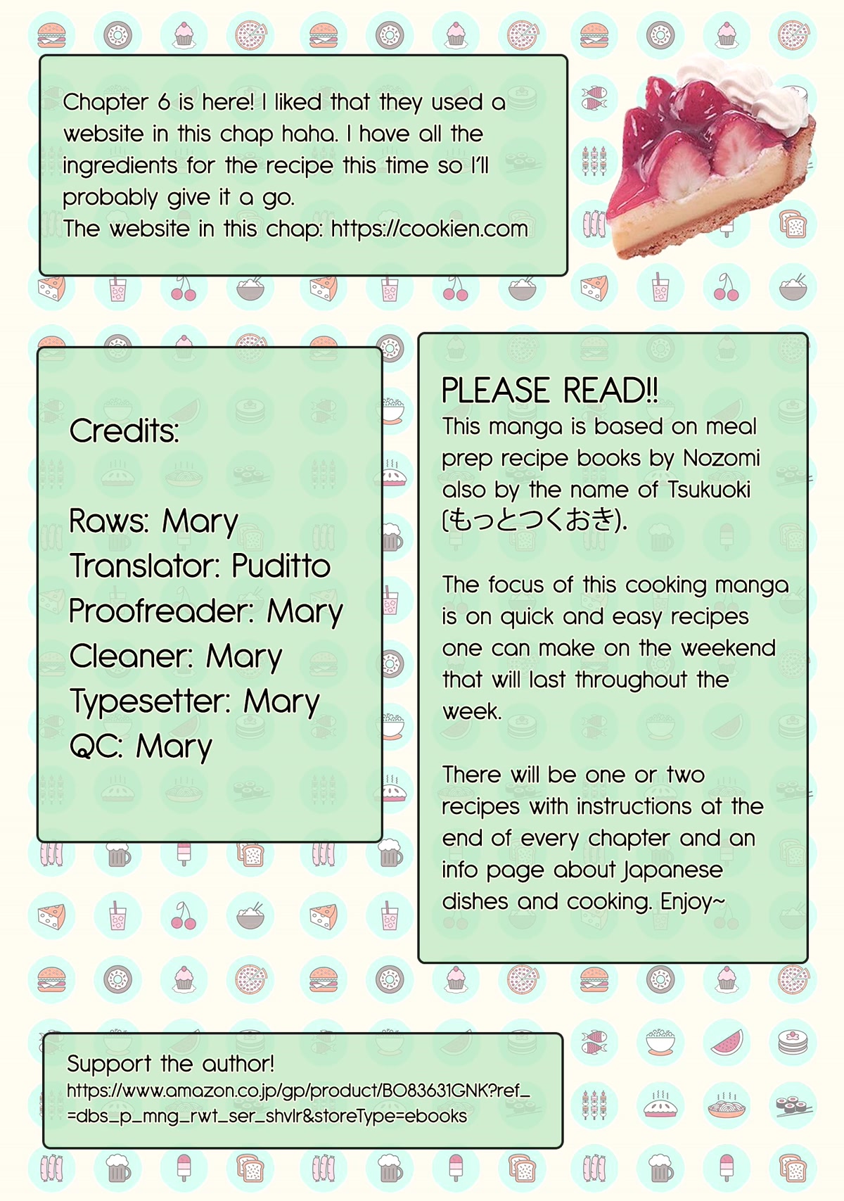 Tsukuoki Life: Weekend Meal Prep Recipes! Chapter 6 page 1 - Chapter 6: Ever Popular Menu ☆ Steamed Chicken with Cucumbers and Eggplant Nanban