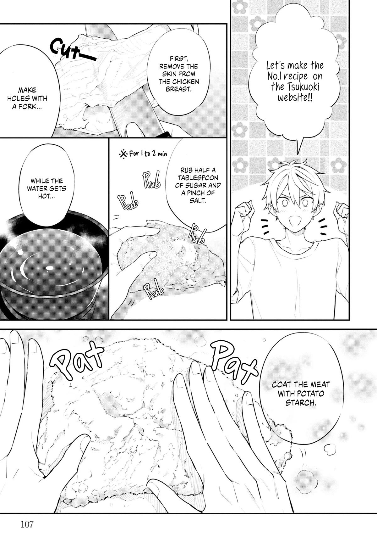 Tsukuoki Life: Weekend Meal Prep Recipes! Chapter 6 page 10 - Chapter 6: Ever Popular Menu ☆ Steamed Chicken with Cucumbers and Eggplant Nanban