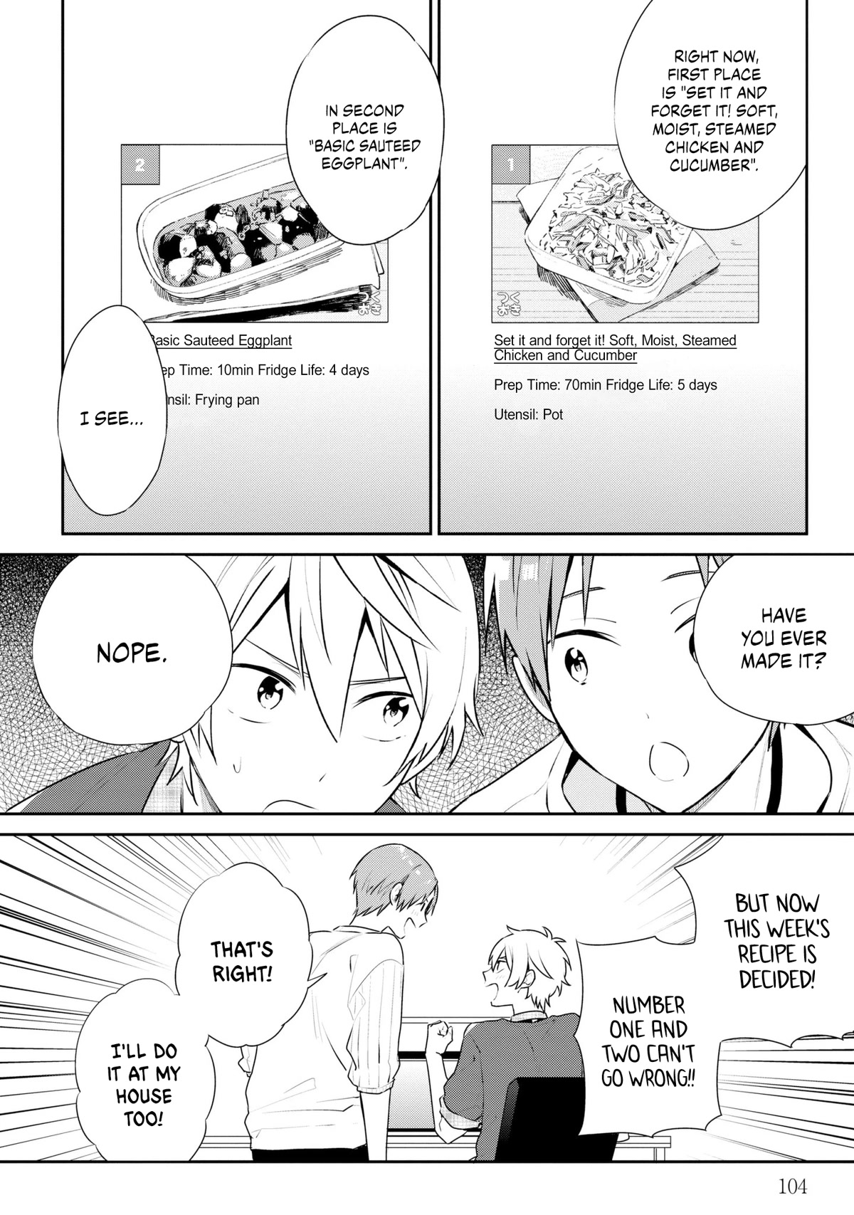 Tsukuoki Life: Weekend Meal Prep Recipes! Chapter 6 page 7 - Chapter 6: Ever Popular Menu ☆ Steamed Chicken with Cucumbers and Eggplant Nanban