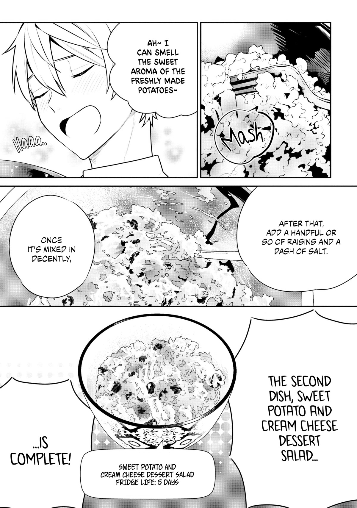 Tsukuoki Life: Weekend Meal Prep Recipes! Chapter 8 page 17 - Chapter 8: Japanese Style Japchae and Sweet Potato Cream Cheese Dessert Salad
