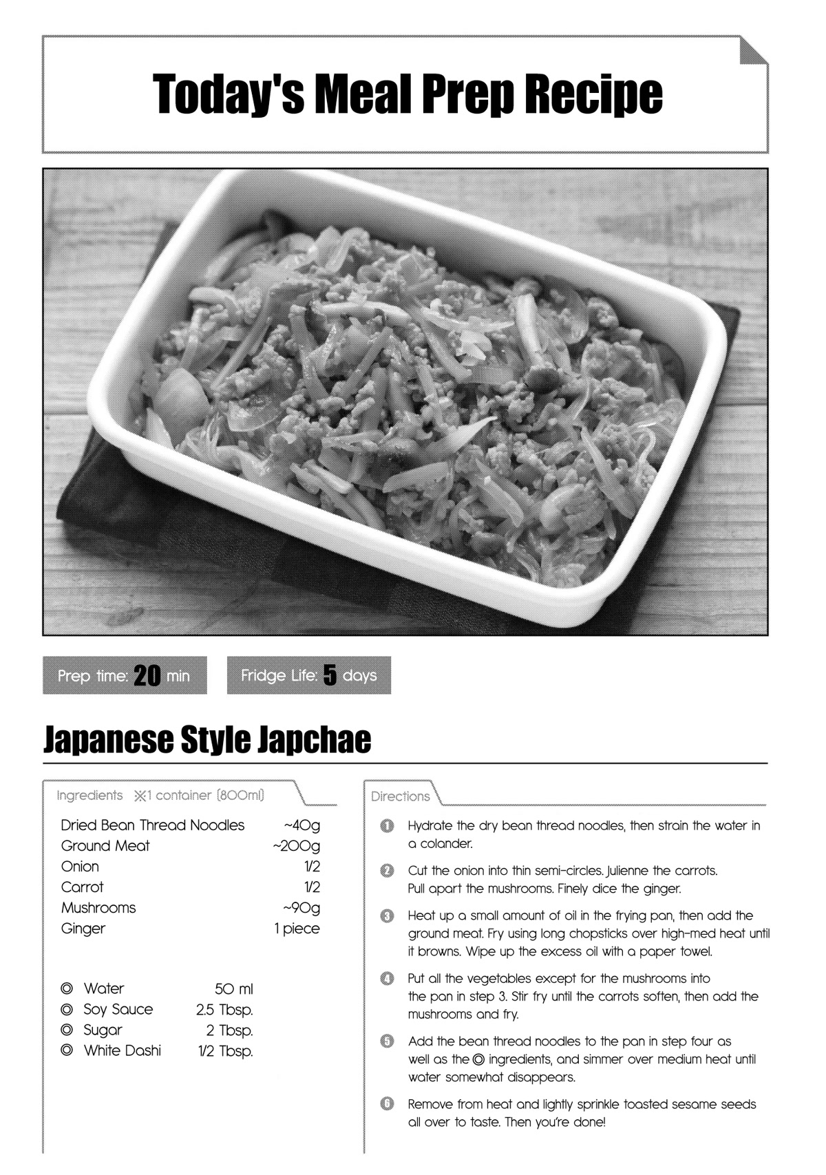 Tsukuoki Life: Weekend Meal Prep Recipes! Chapter 8 page 23 - Chapter 8: Japanese Style Japchae and Sweet Potato Cream Cheese Dessert Salad