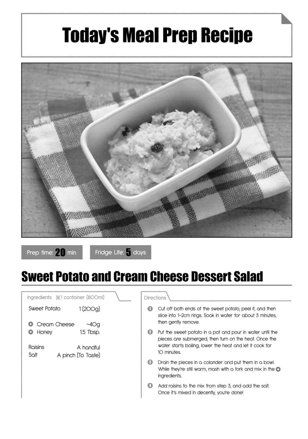 Tsukuoki Life: Weekend Meal Prep Recipes! Chapter 8 page 24 - Chapter 8: Japanese Style Japchae and Sweet Potato Cream Cheese Dessert Salad
