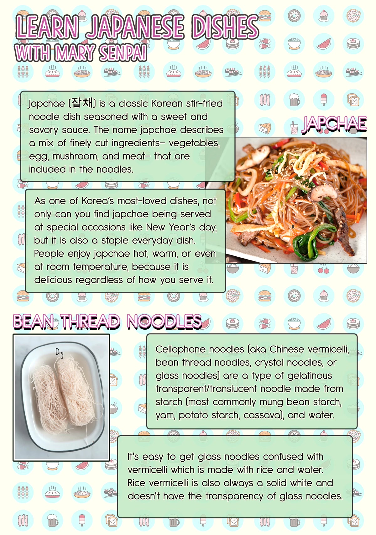Tsukuoki Life: Weekend Meal Prep Recipes! Chapter 8 page 25 - Chapter 8: Japanese Style Japchae and Sweet Potato Cream Cheese Dessert Salad