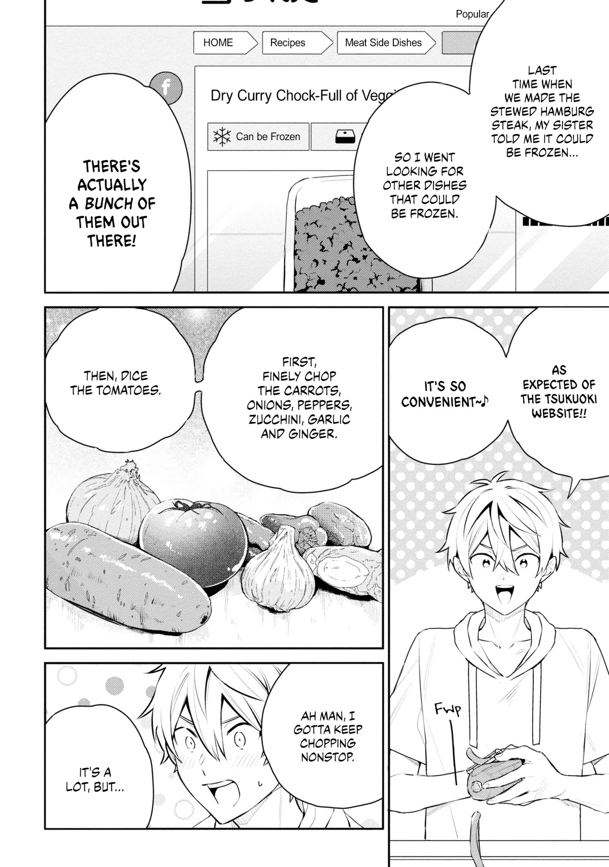 Tsukuoki Life: Weekend Meal Prep Recipes! Chapter 9 page 7 - Chapter 9: Recharge Your Spirits When You’re Tired! Dry Curry Chock-full Of Veggies