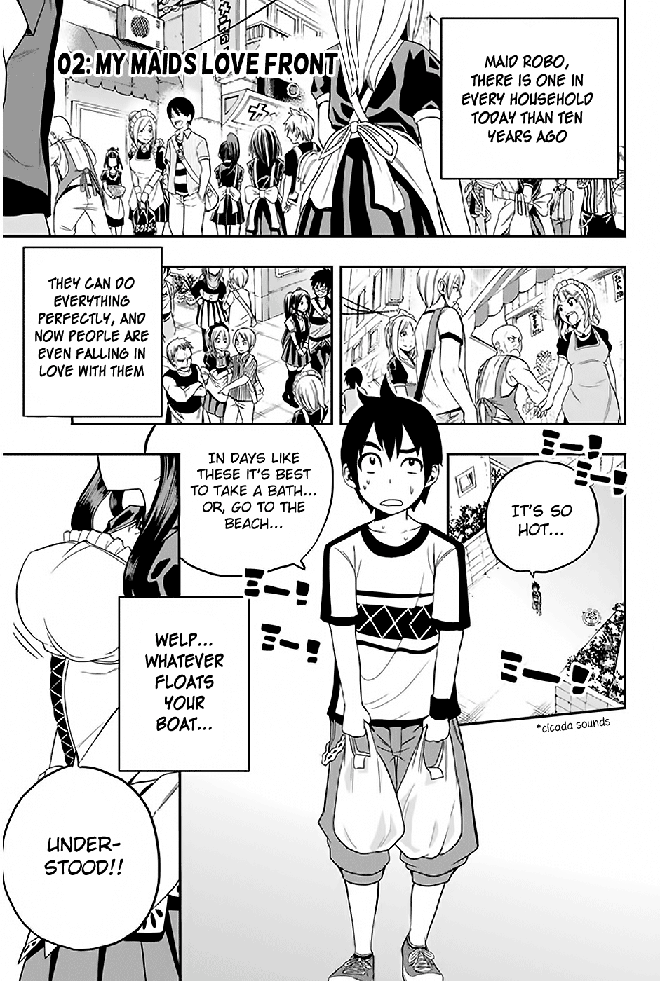 Tsukushi Biyori Chapter 2 page 2 - Chapter 2: My Maid's Love From