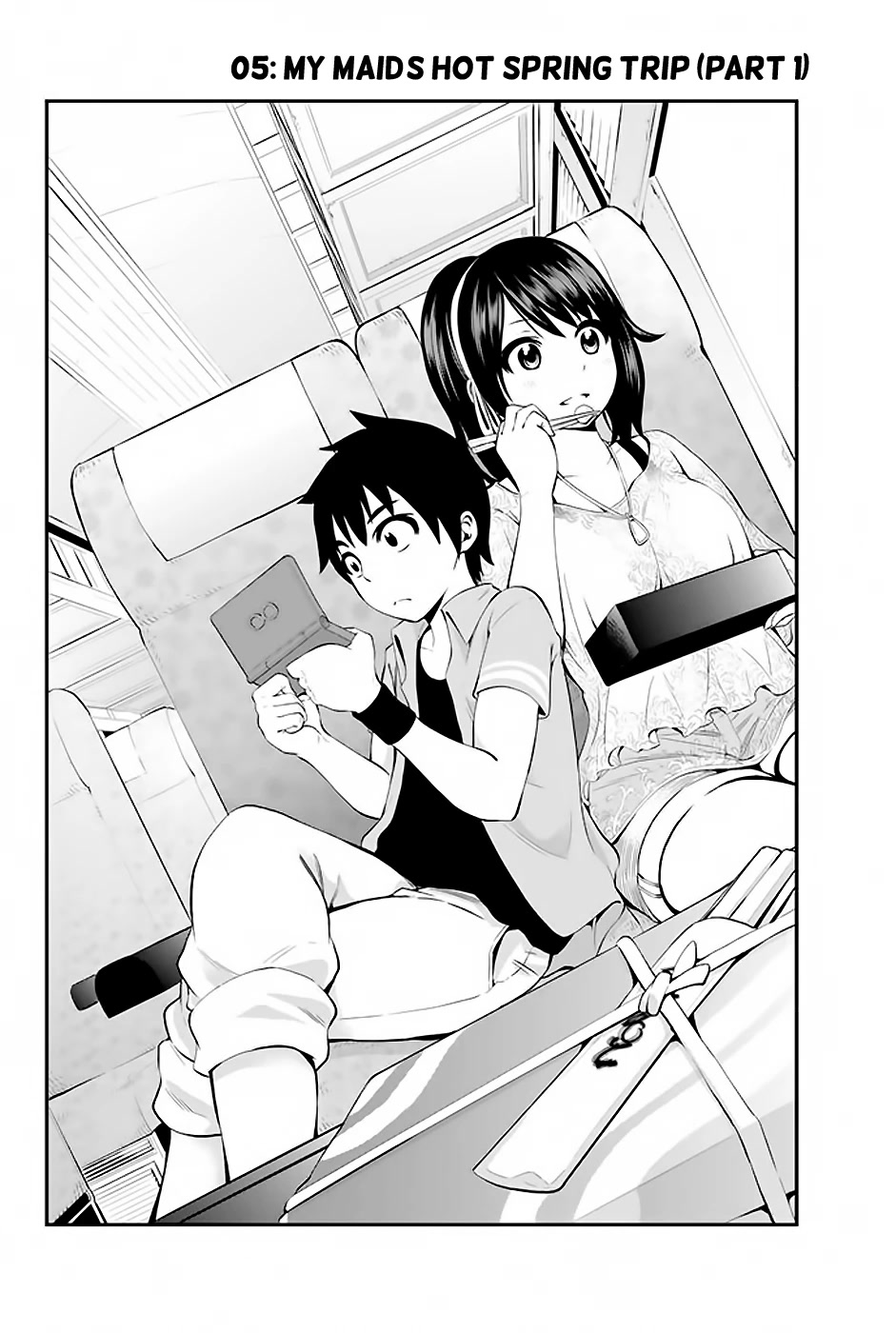 Tsukushi Biyori Chapter 5 page 3 - Chapter 5: My Maid's Hot Spring Trip (Part 1)
