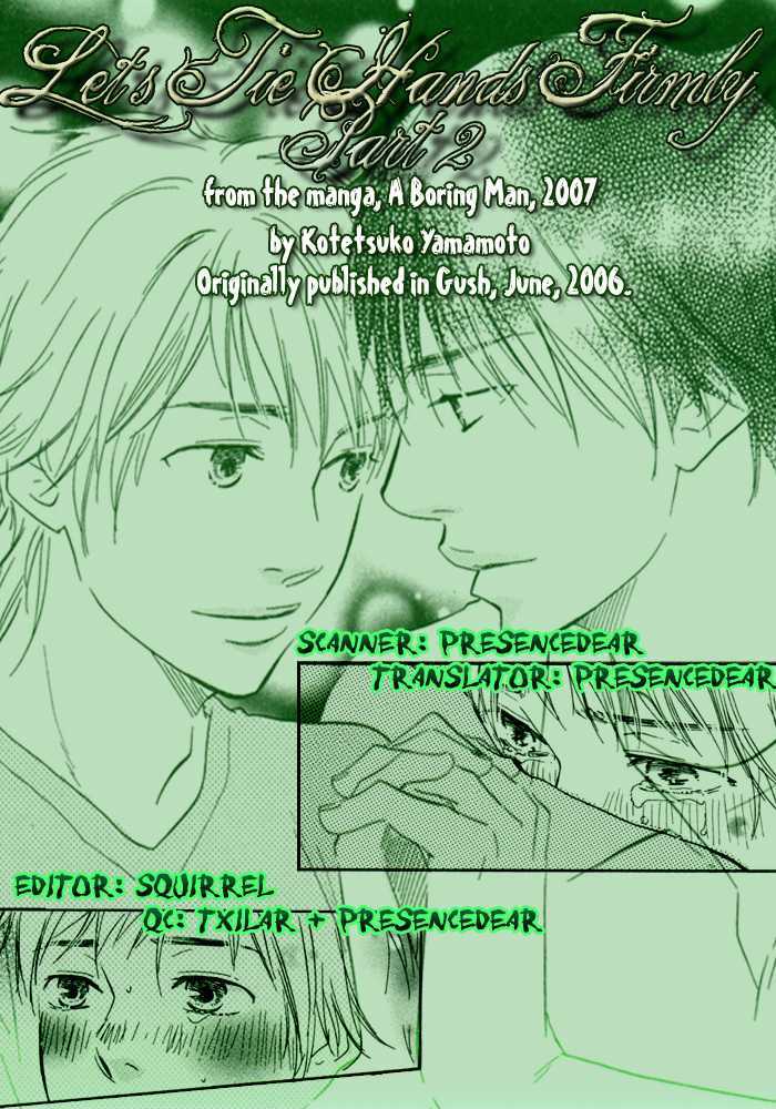 Tsumaranai Otoko Chapter 4 page 33 - Chapter 4 : Letâ€™s Tie Hands Firmly