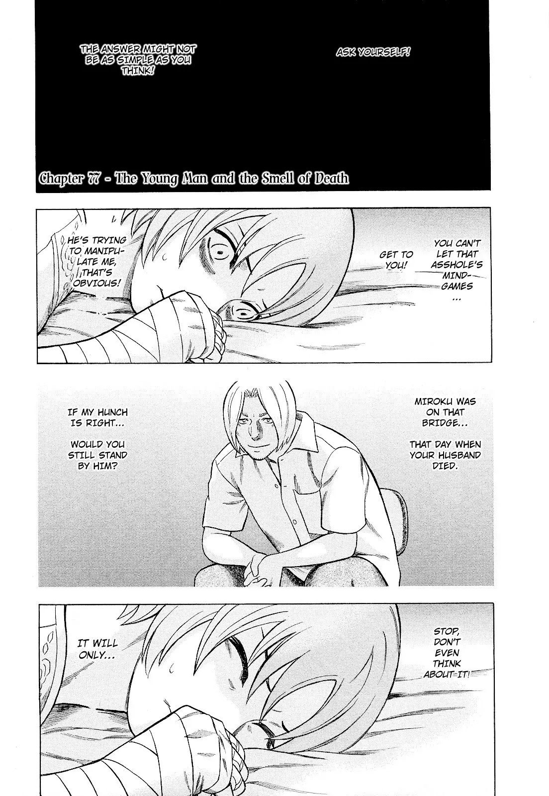 Tsumi to Batsu - A Falsified Romance Chapter 77 page 1 - Chapter 77: The Young Man and the Smell of Death