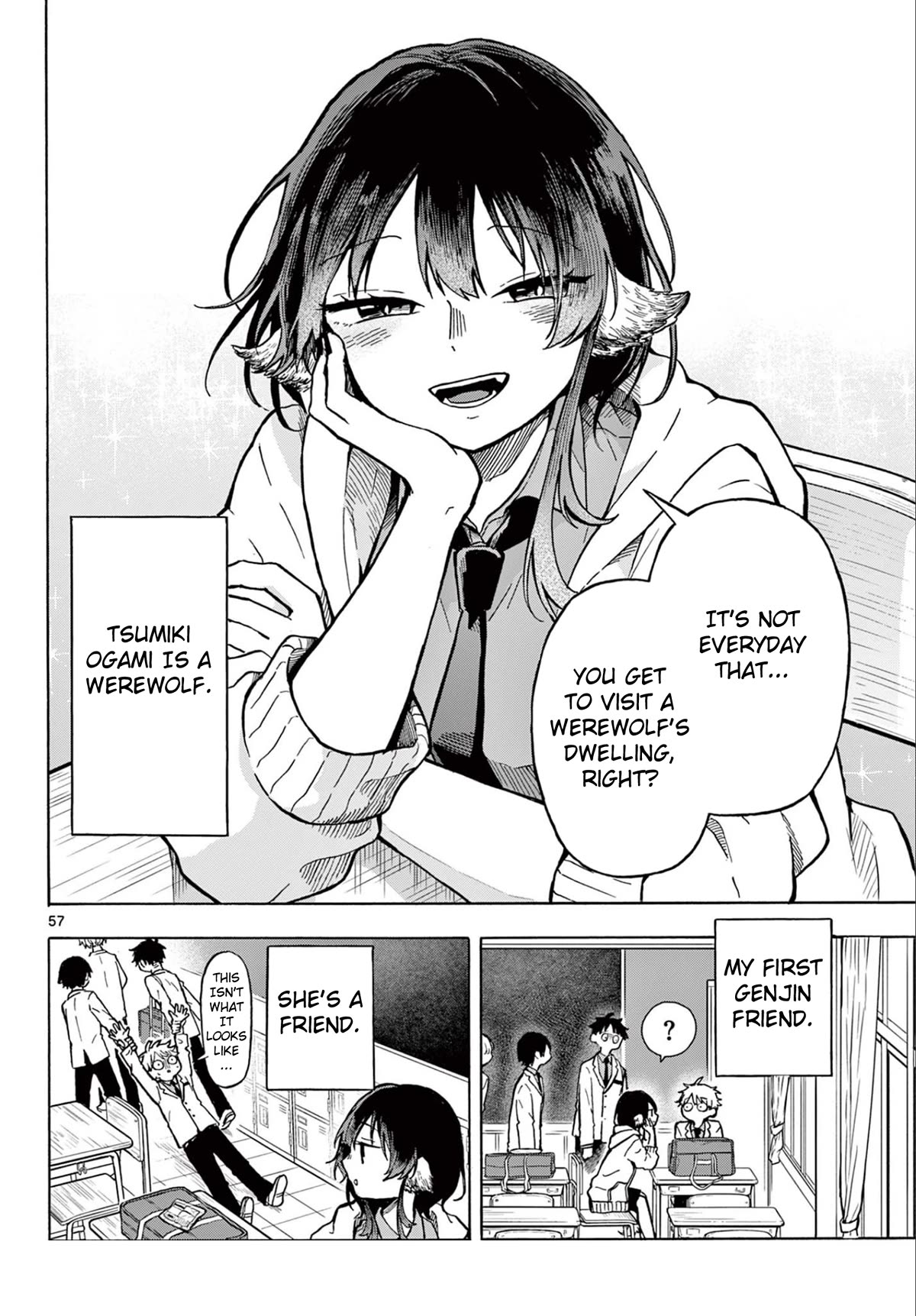 Tsumiki Ogami & the Strange Everyday Life. Chapter 1 page 54 - Chapter 1: Tsumiki is a Werewolf