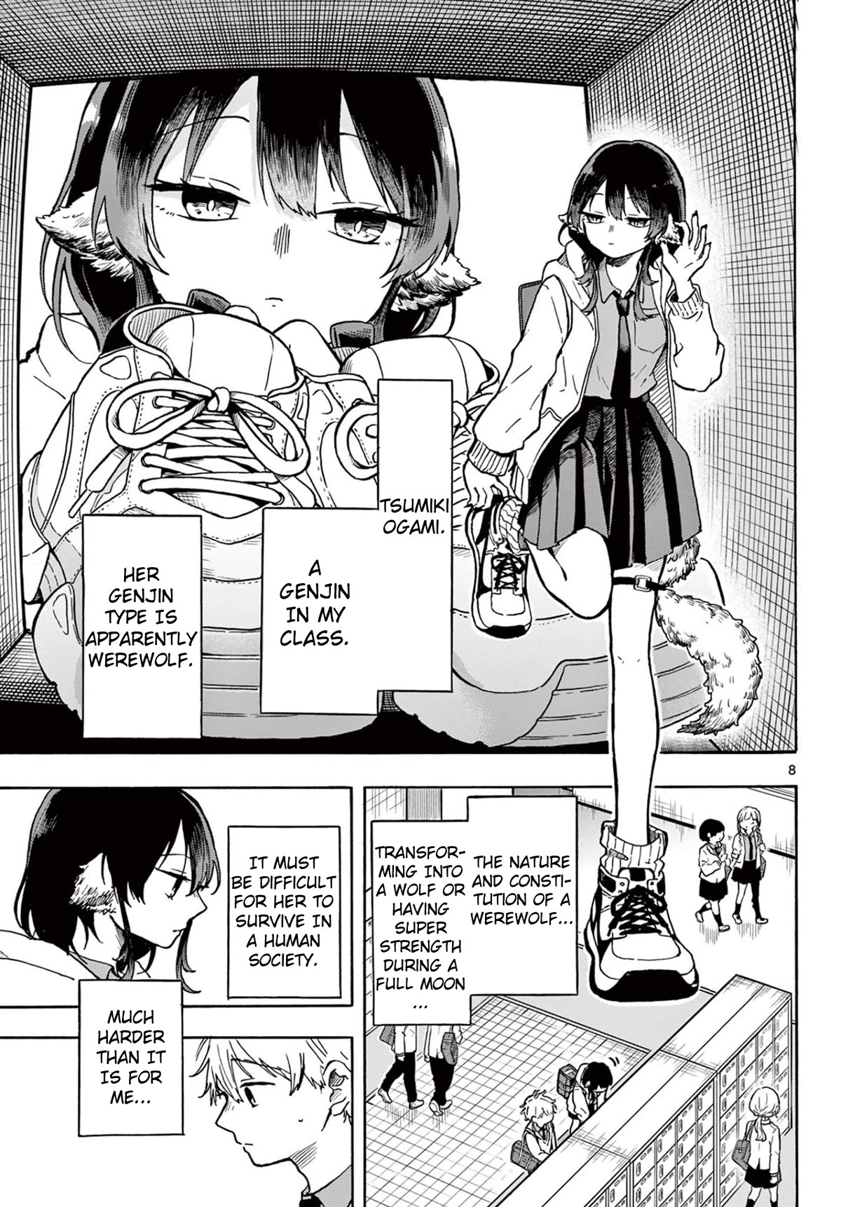 Tsumiki Ogami & the Strange Everyday Life. Chapter 1 page 7 - Chapter 1: Tsumiki is a Werewolf