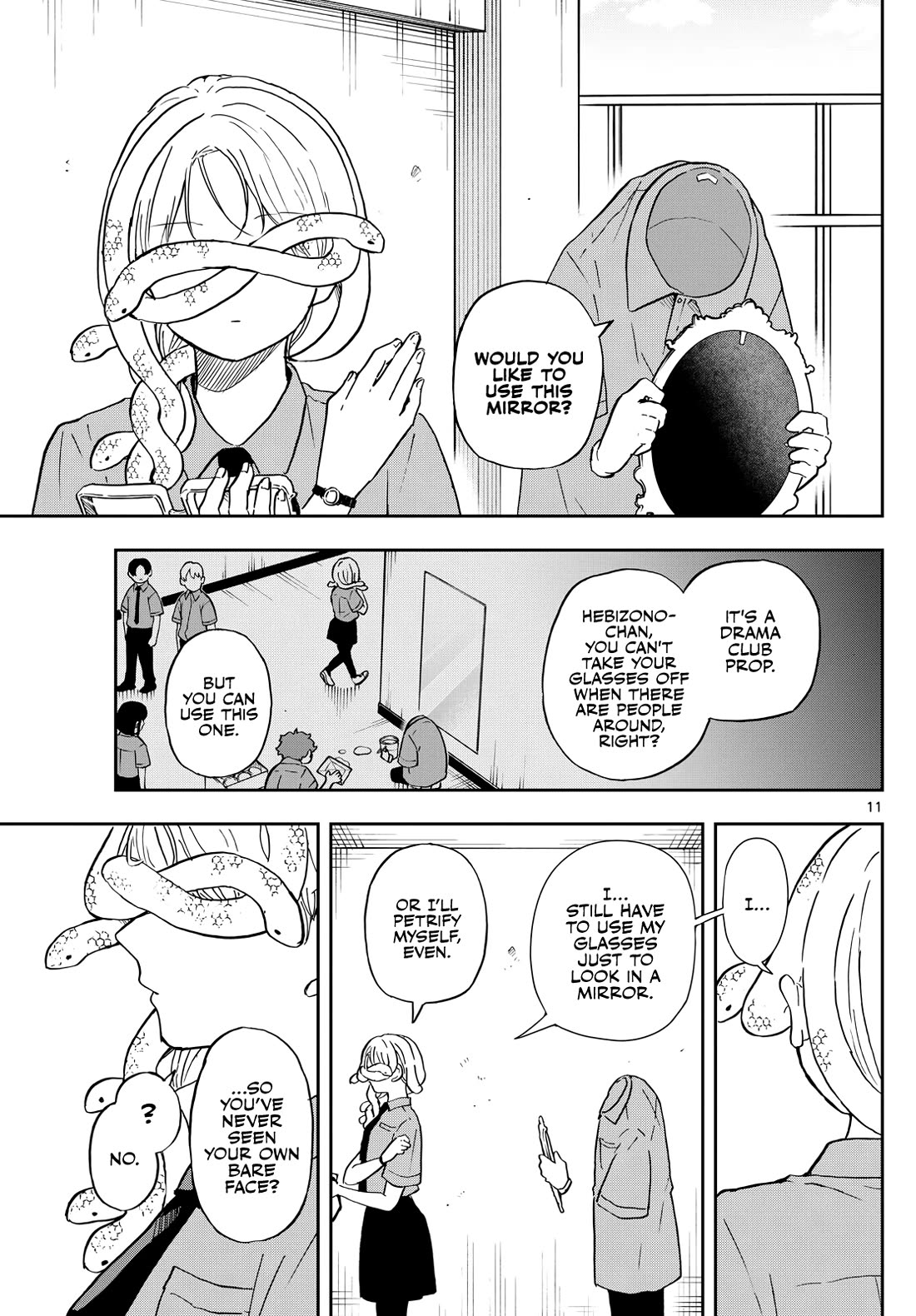 Tsumiki Ogami & the Strange Everyday Life. Chapter 27 page 11 - Chapter 27: Hebizono-san and the Mirror