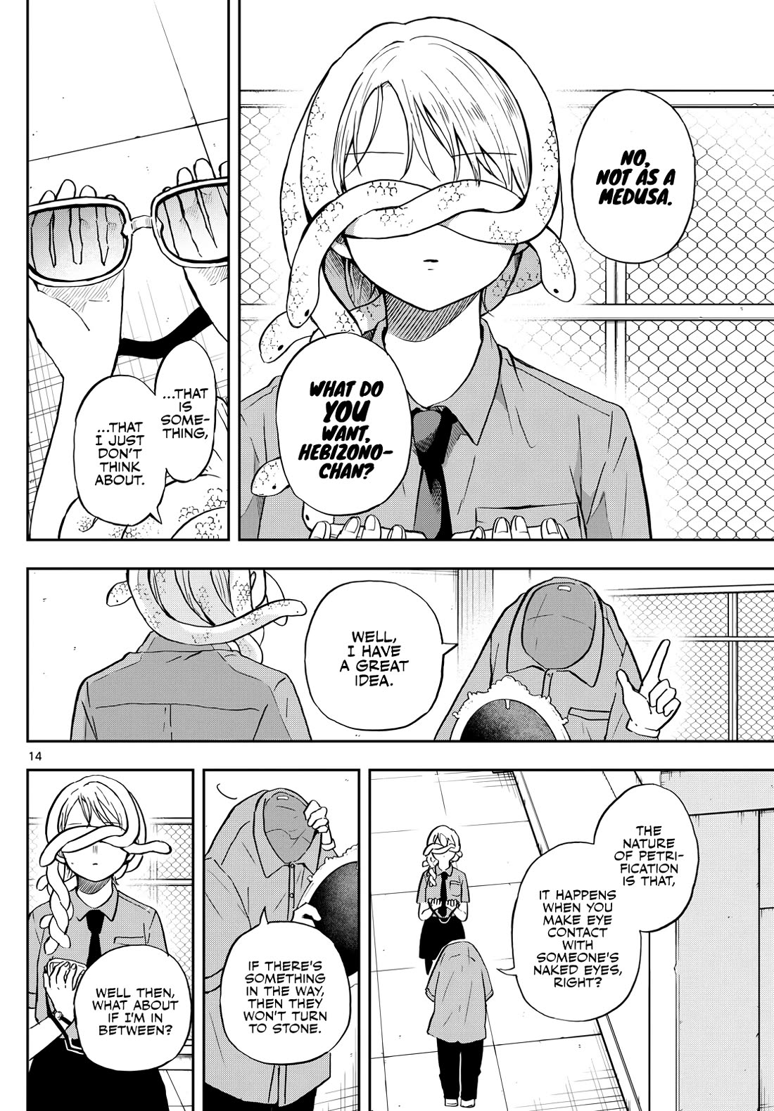 Tsumiki Ogami & the Strange Everyday Life. Chapter 27 page 14 - Chapter 27: Hebizono-san and the Mirror