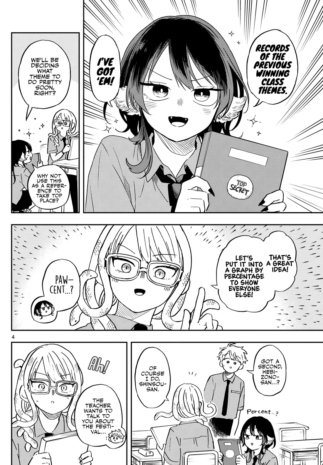 Tsumiki Ogami & the Strange Everyday Life. Chapter 27 page 4 - Chapter 27: Hebizono-san and the Mirror