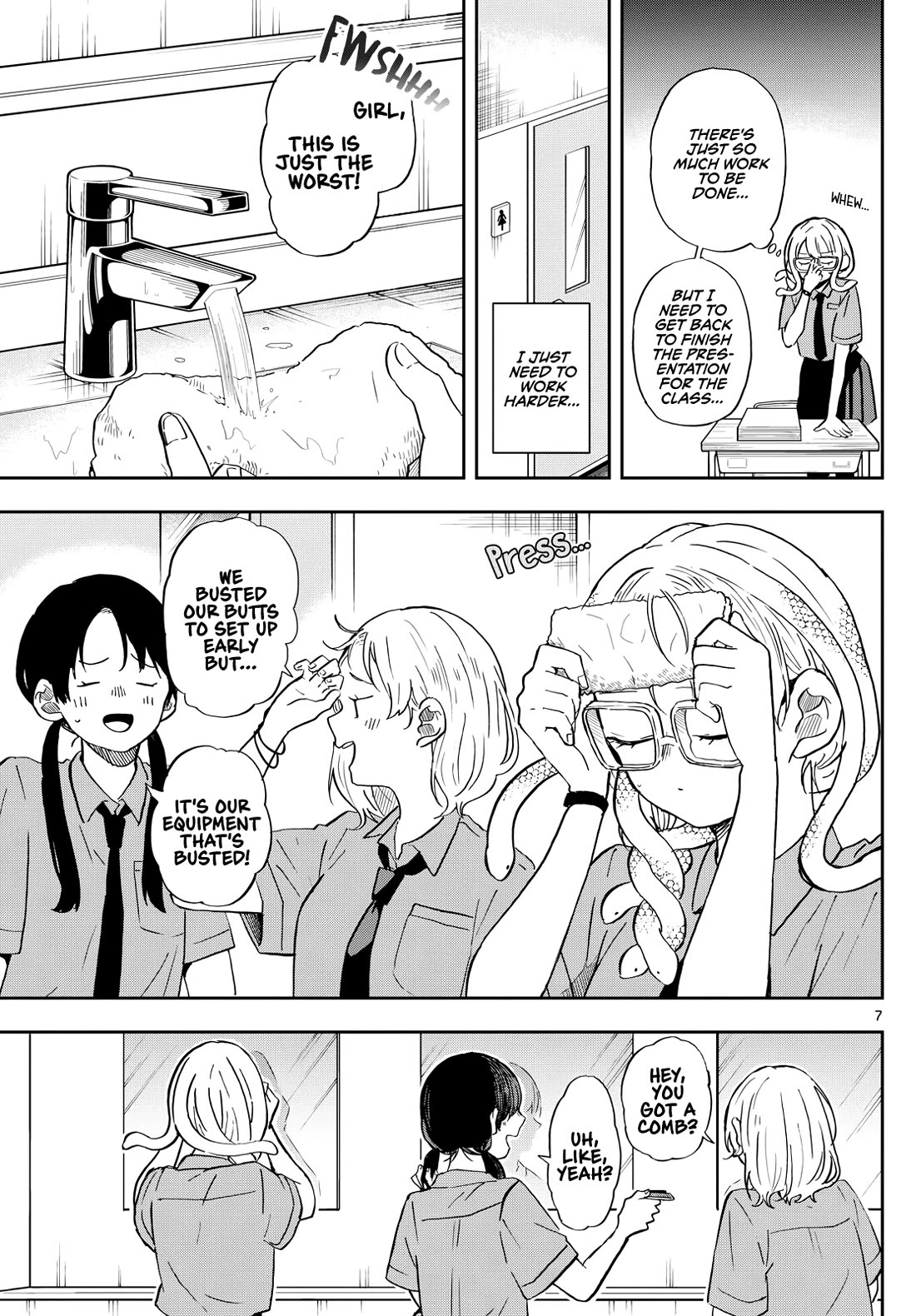 Tsumiki Ogami & the Strange Everyday Life. Chapter 27 page 7 - Chapter 27: Hebizono-san and the Mirror