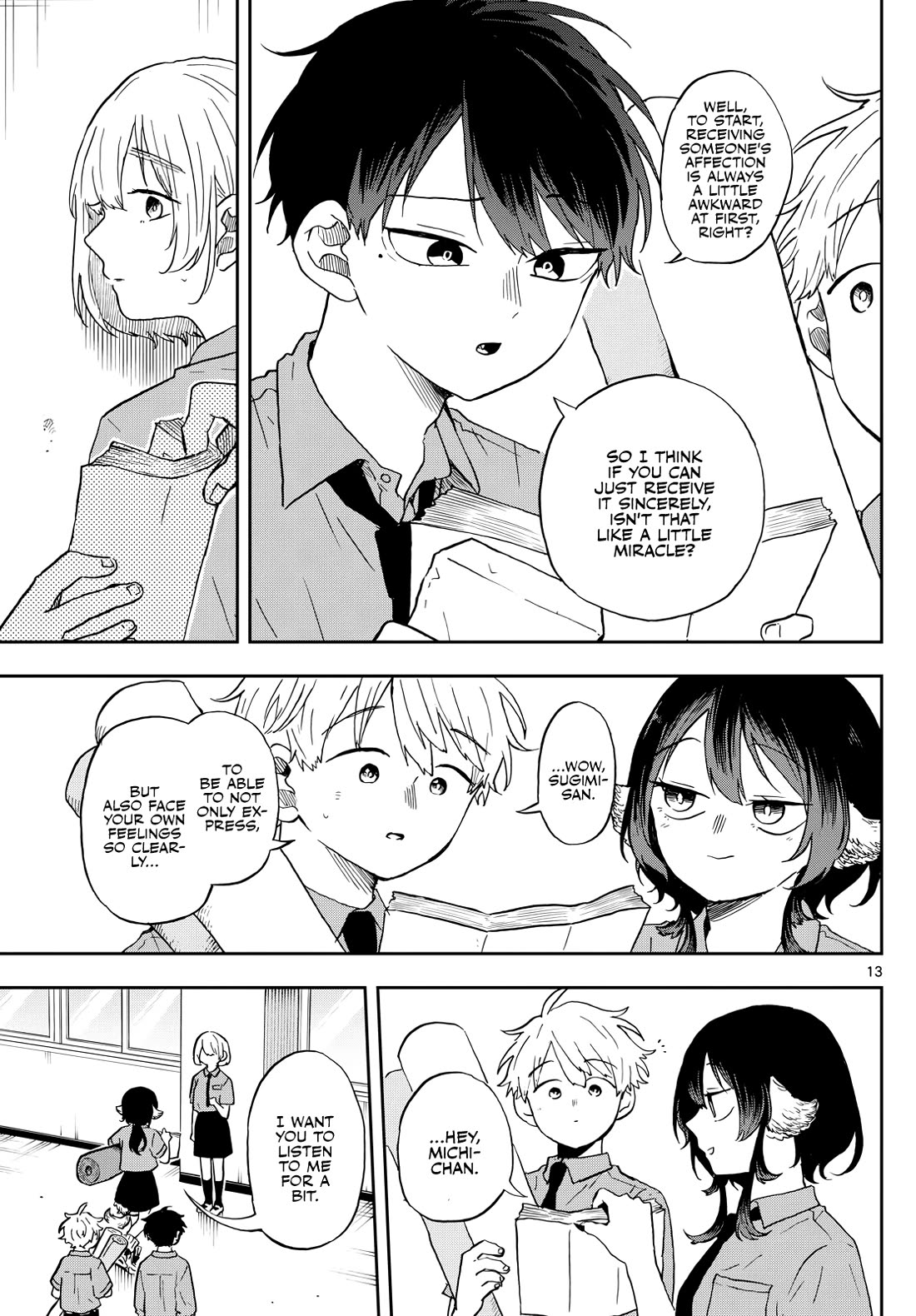 Tsumiki Ogami & the Strange Everyday Life. Chapter 28 page 13 - Chapter 28: Mokuri-san, Interviewed