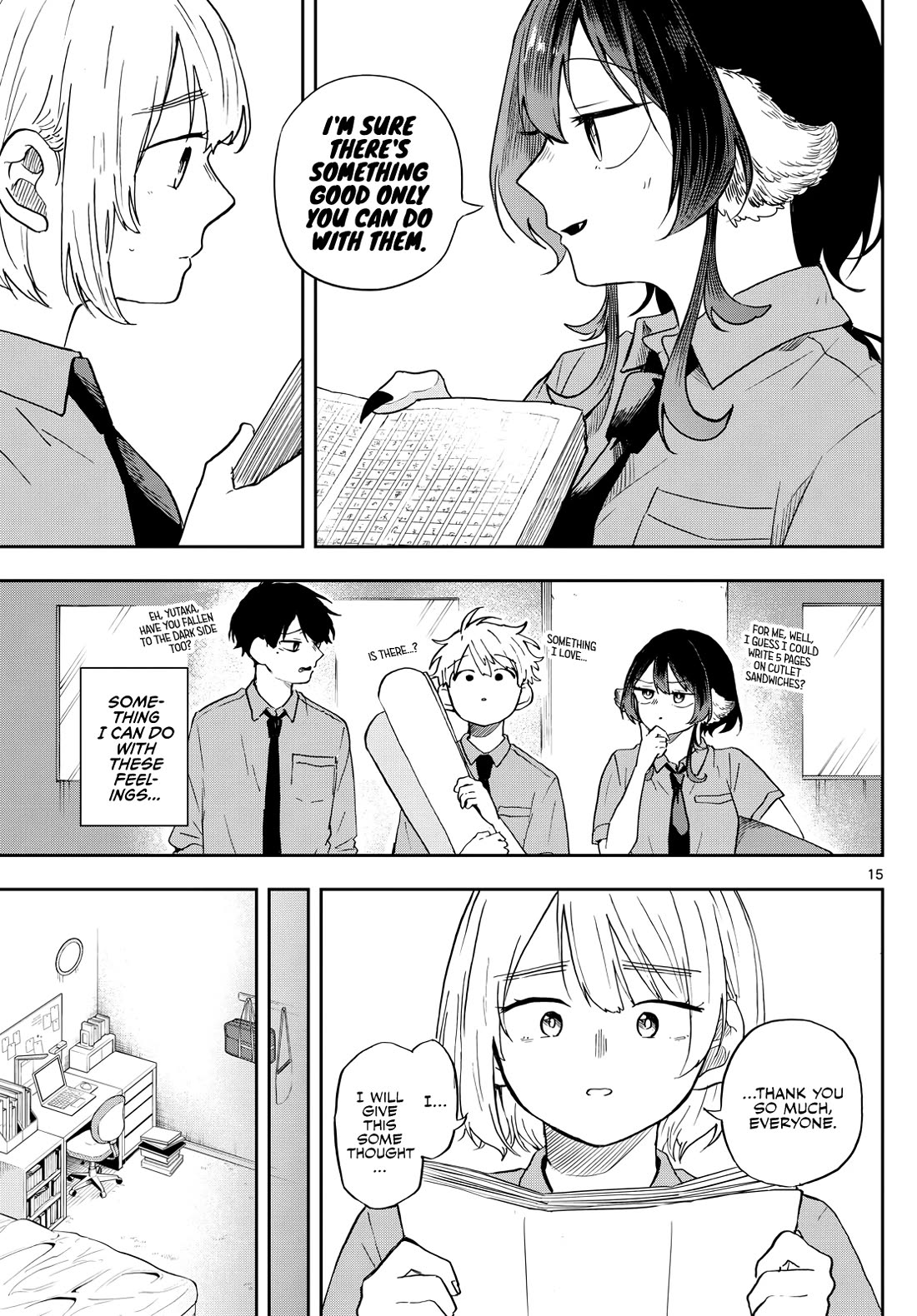 Tsumiki Ogami & the Strange Everyday Life. Chapter 28 page 15 - Chapter 28: Mokuri-san, Interviewed