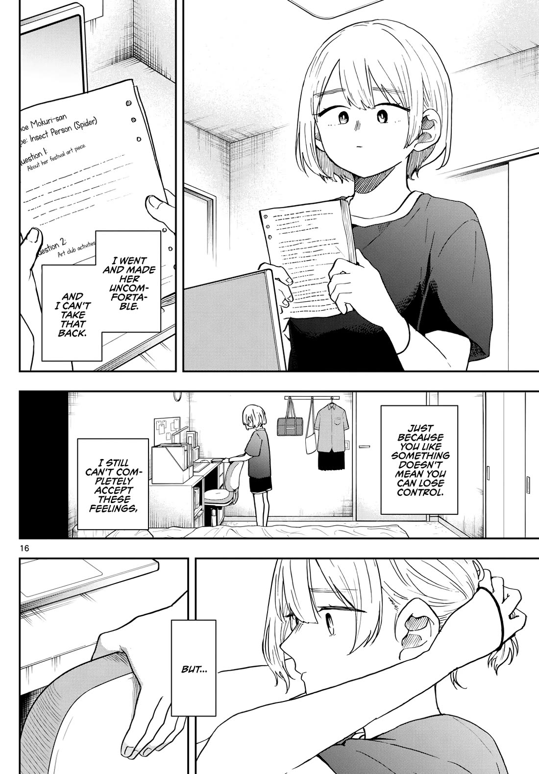 Tsumiki Ogami & the Strange Everyday Life. Chapter 28 page 16 - Chapter 28: Mokuri-san, Interviewed