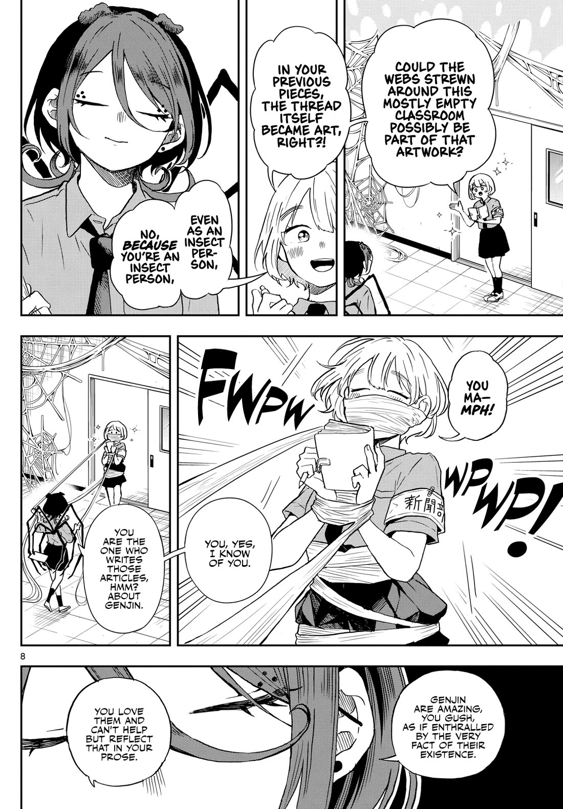 Tsumiki Ogami & the Strange Everyday Life. Chapter 28 page 8 - Chapter 28: Mokuri-san, Interviewed