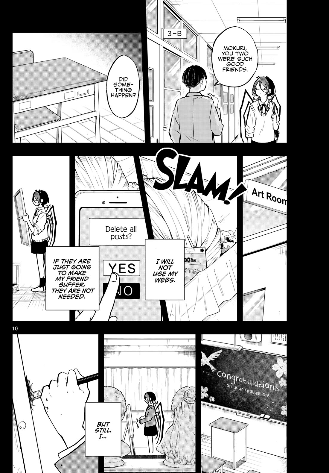 Tsumiki Ogami & the Strange Everyday Life. Chapter 31 page 10 - Chapter 31: Mokuri-san and Webs