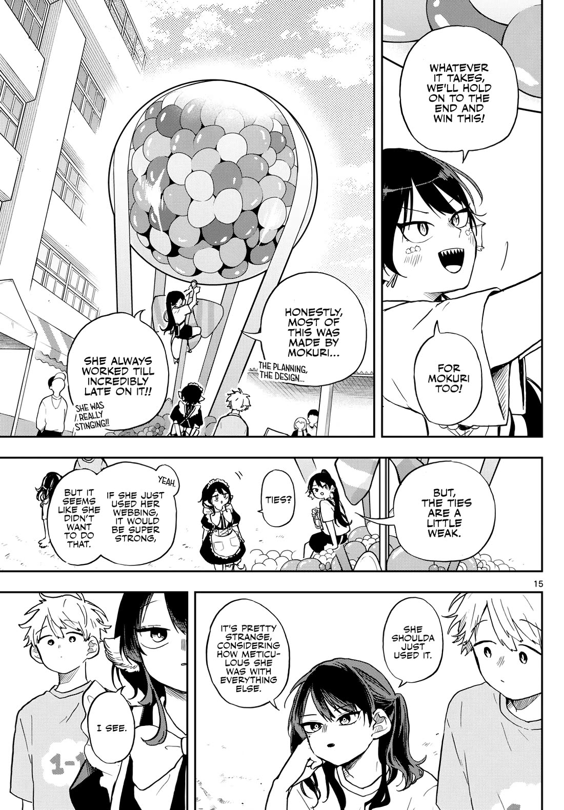 Tsumiki Ogami & the Strange Everyday Life. Chapter 31 page 15 - Chapter 31: Mokuri-san and Webs
