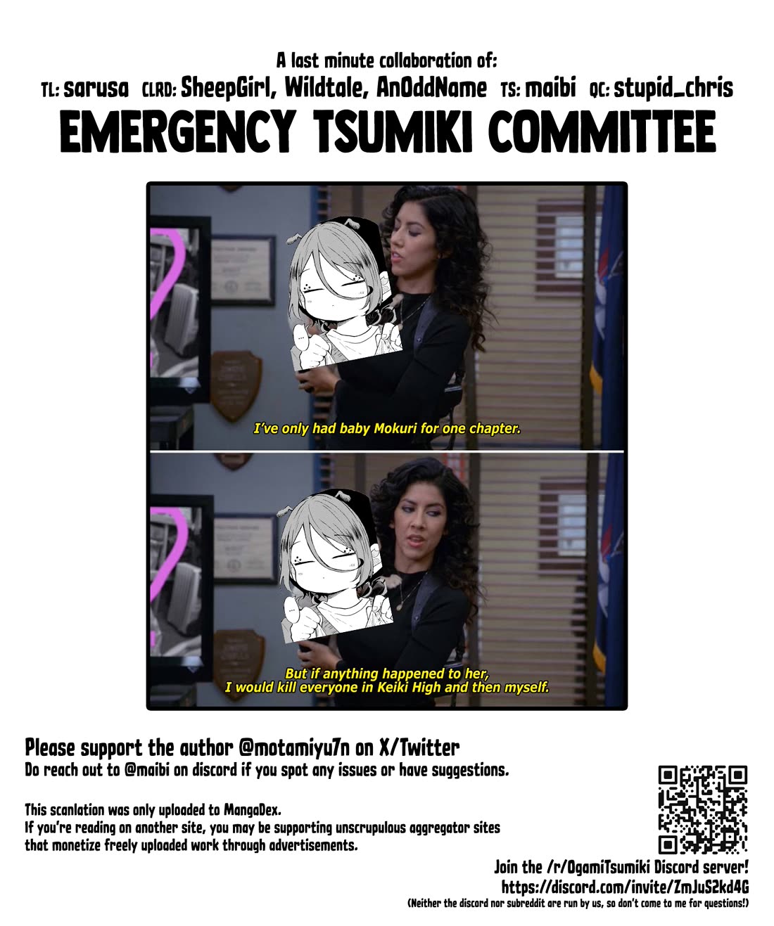 Tsumiki Ogami & the Strange Everyday Life. Chapter 31 page 19 - Chapter 31: Mokuri-san and Webs