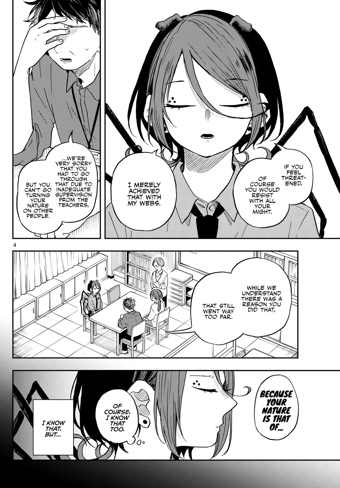 Tsumiki Ogami & the Strange Everyday Life. Chapter 31 page 4 - Chapter 31: Mokuri-san and Webs
