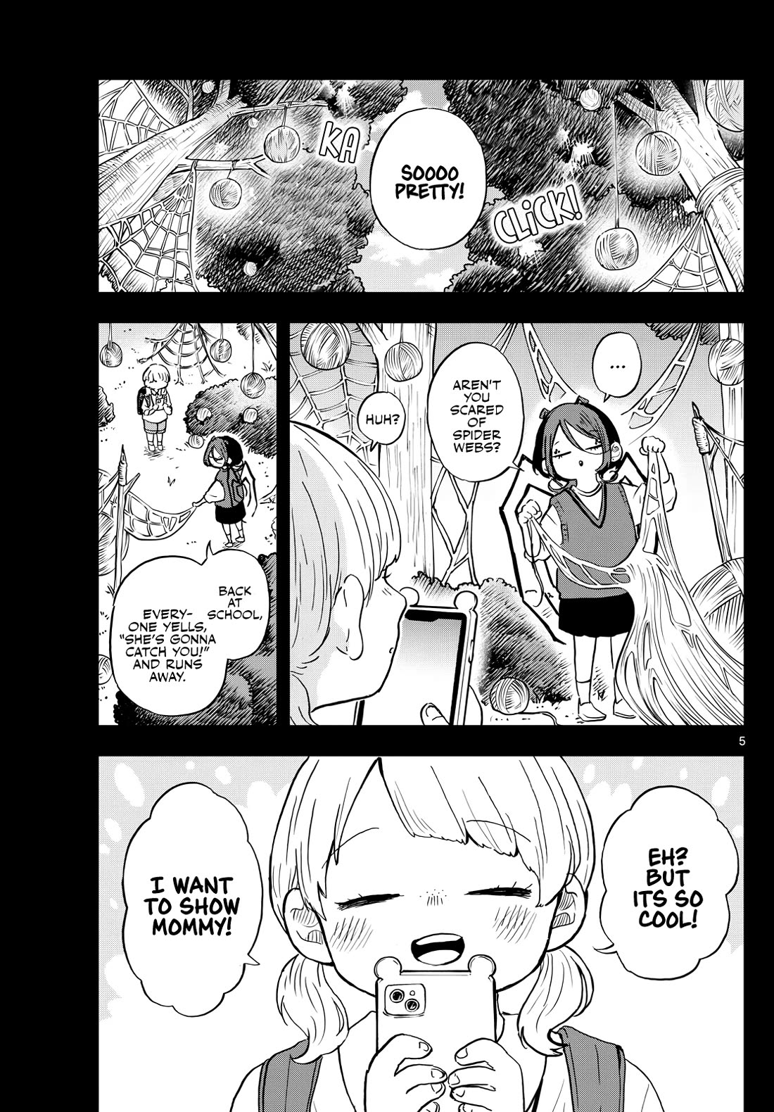 Tsumiki Ogami & the Strange Everyday Life. Chapter 31 page 5 - Chapter 31: Mokuri-san and Webs
