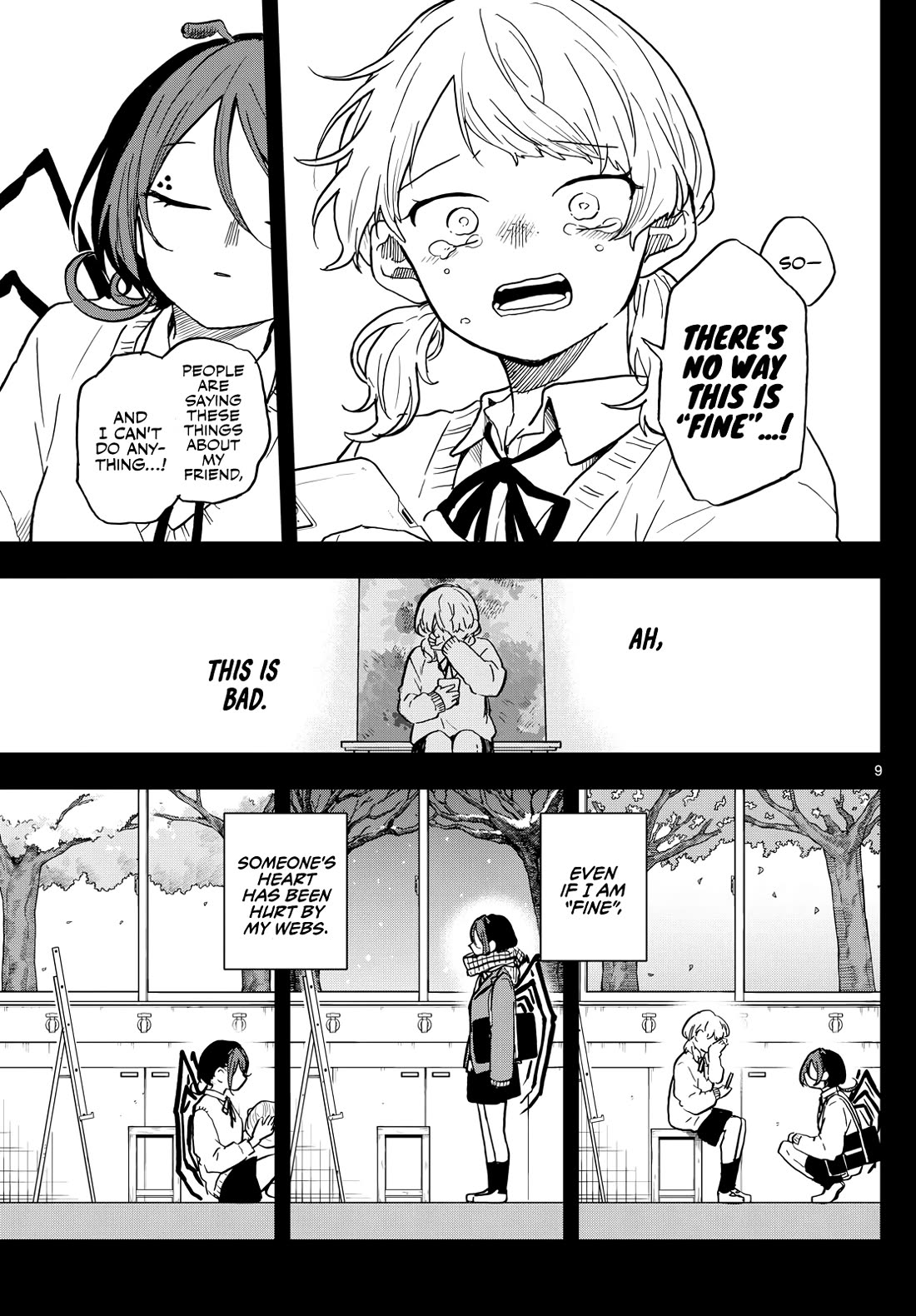Tsumiki Ogami & the Strange Everyday Life. Chapter 31 page 9 - Chapter 31: Mokuri-san and Webs