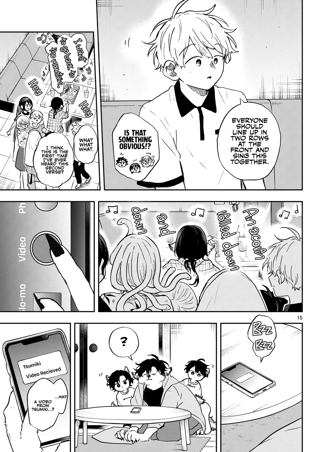 Tsumiki Ogami & the Strange Everyday Life. Chapter 34 page 15 - Chapter 34: Tsumiki-san, sings