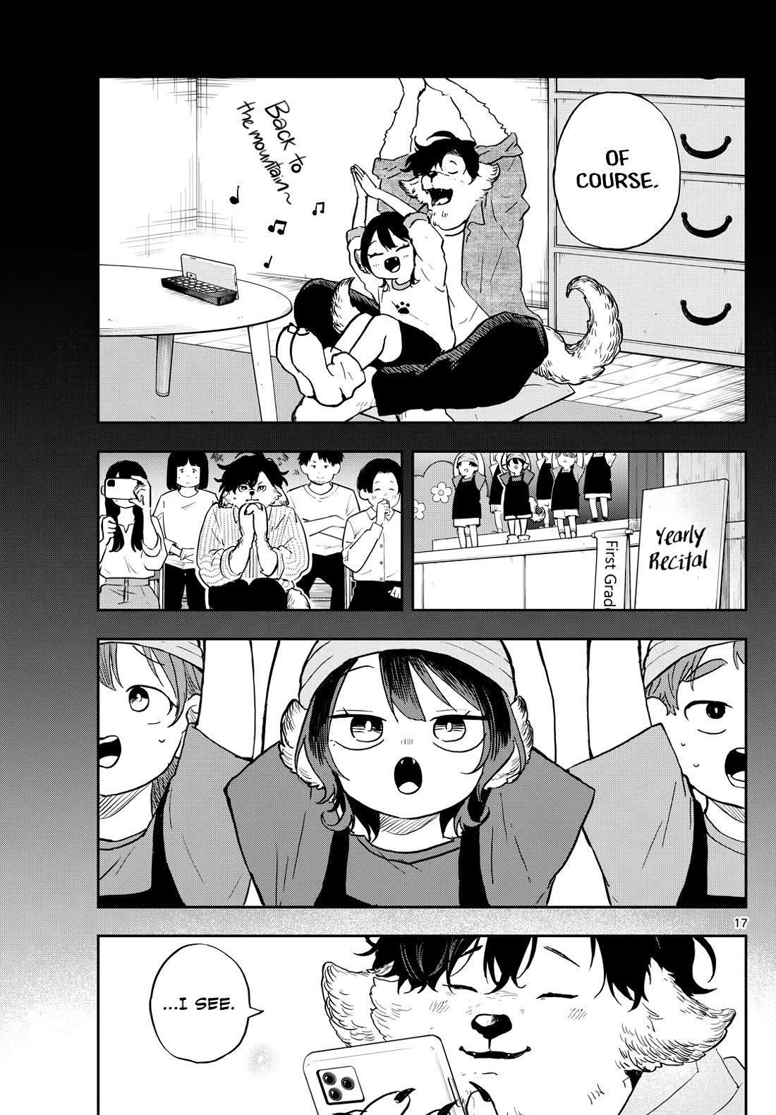 Tsumiki Ogami & the Strange Everyday Life. Chapter 34 page 17 - Chapter 34: Tsumiki-san, sings