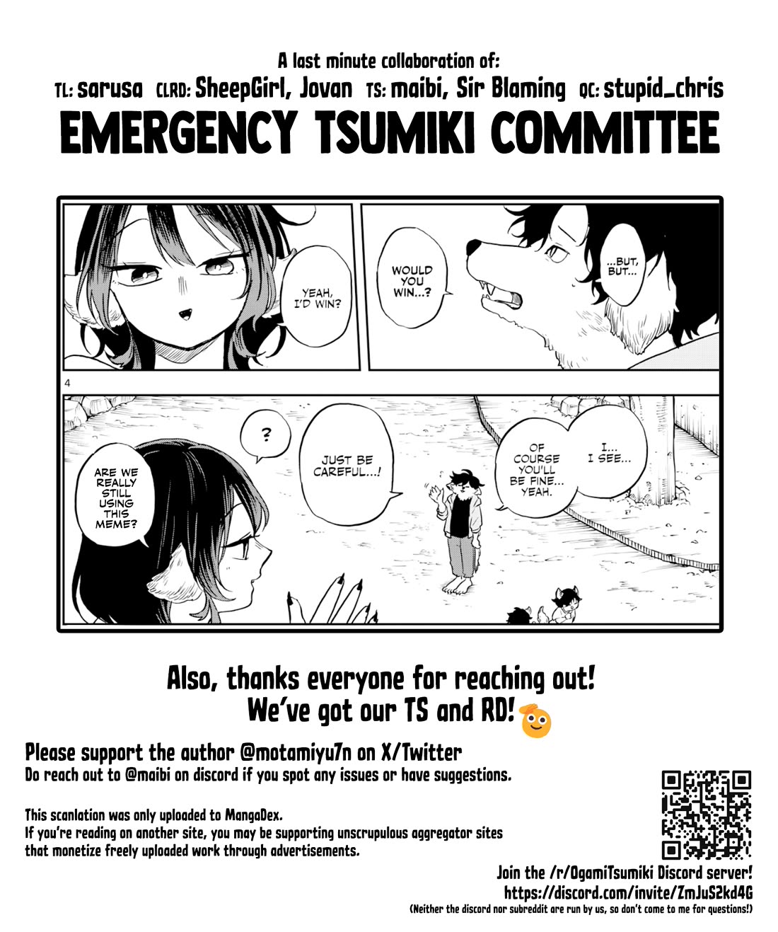 Tsumiki Ogami & the Strange Everyday Life. Chapter 34 page 20 - Chapter 34: Tsumiki-san, sings