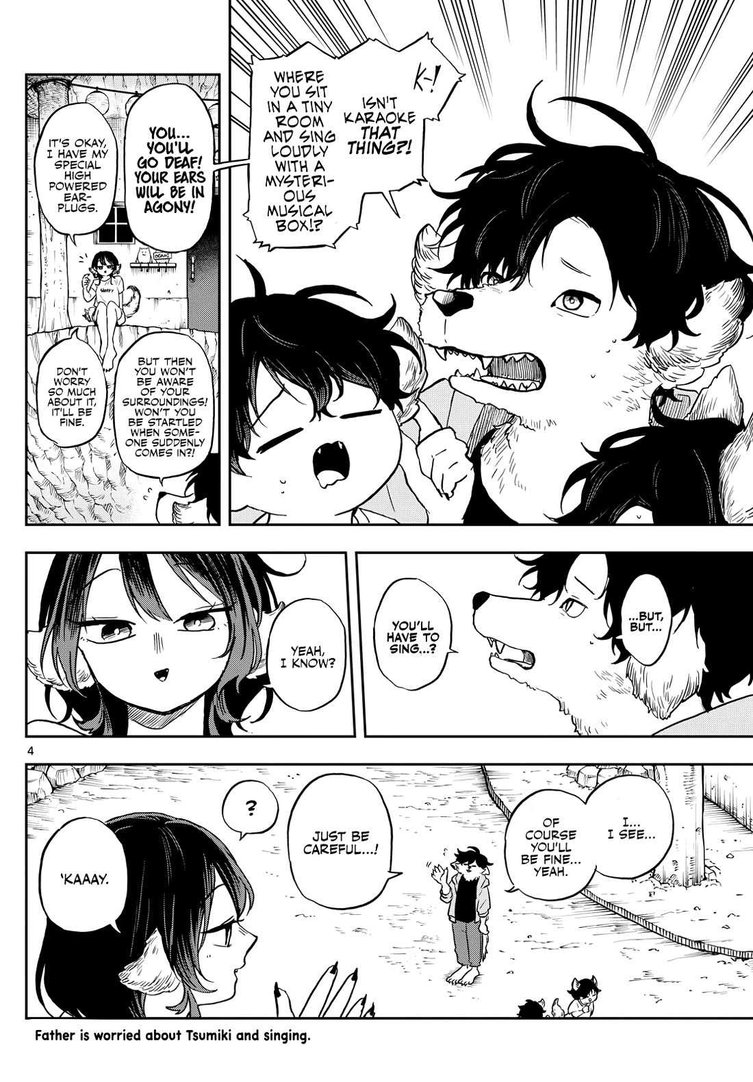 Tsumiki Ogami & the Strange Everyday Life. Chapter 34 page 4 - Chapter 34: Tsumiki-san, sings