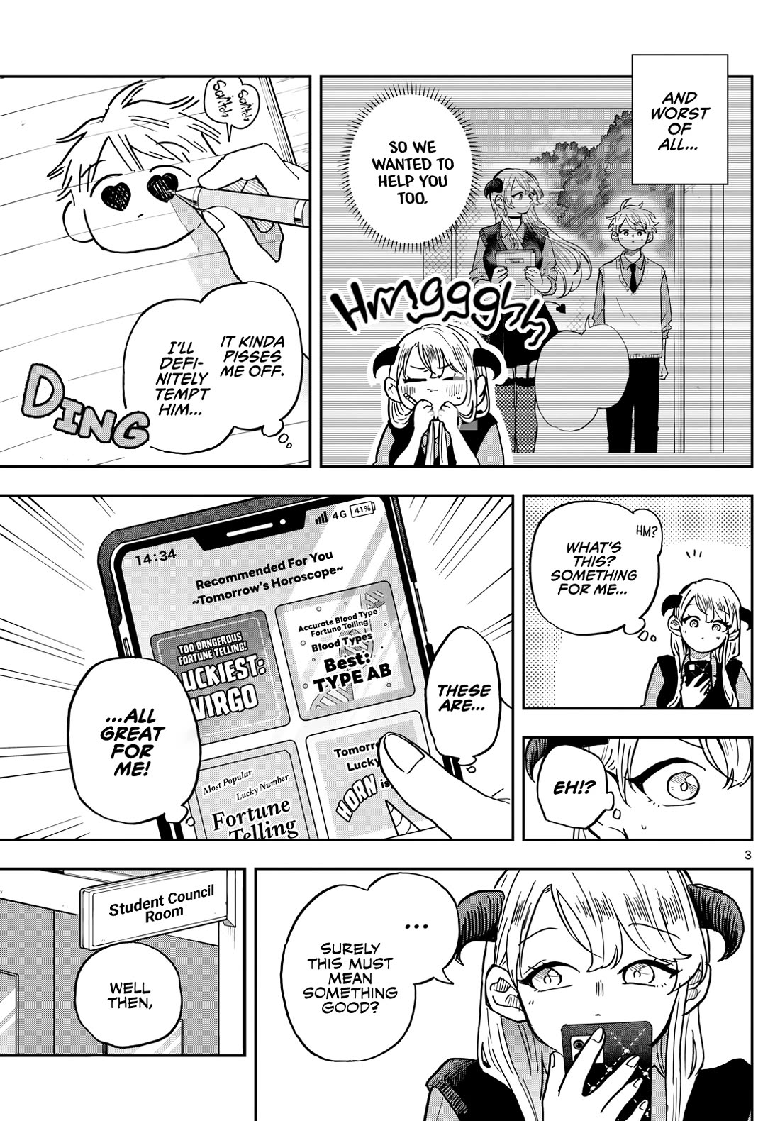 Tsumiki Ogami & the Strange Everyday Life. Chapter 37 page 3 - Chapter 37: Yumenaka-san and Fortune Telling