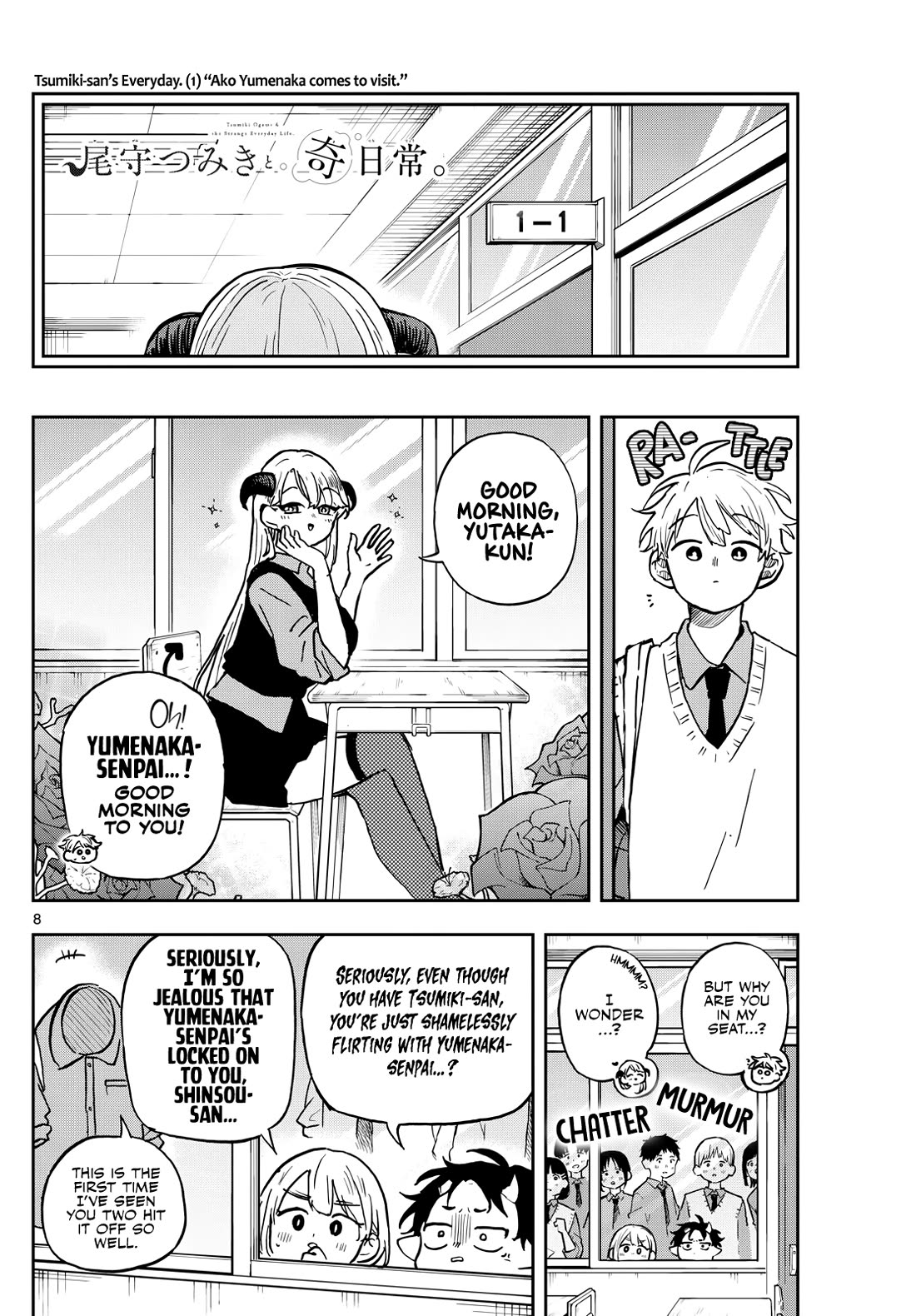 Tsumiki Ogami & the Strange Everyday Life. Chapter 37 page 8 - Chapter 37: Yumenaka-san and Fortune Telling