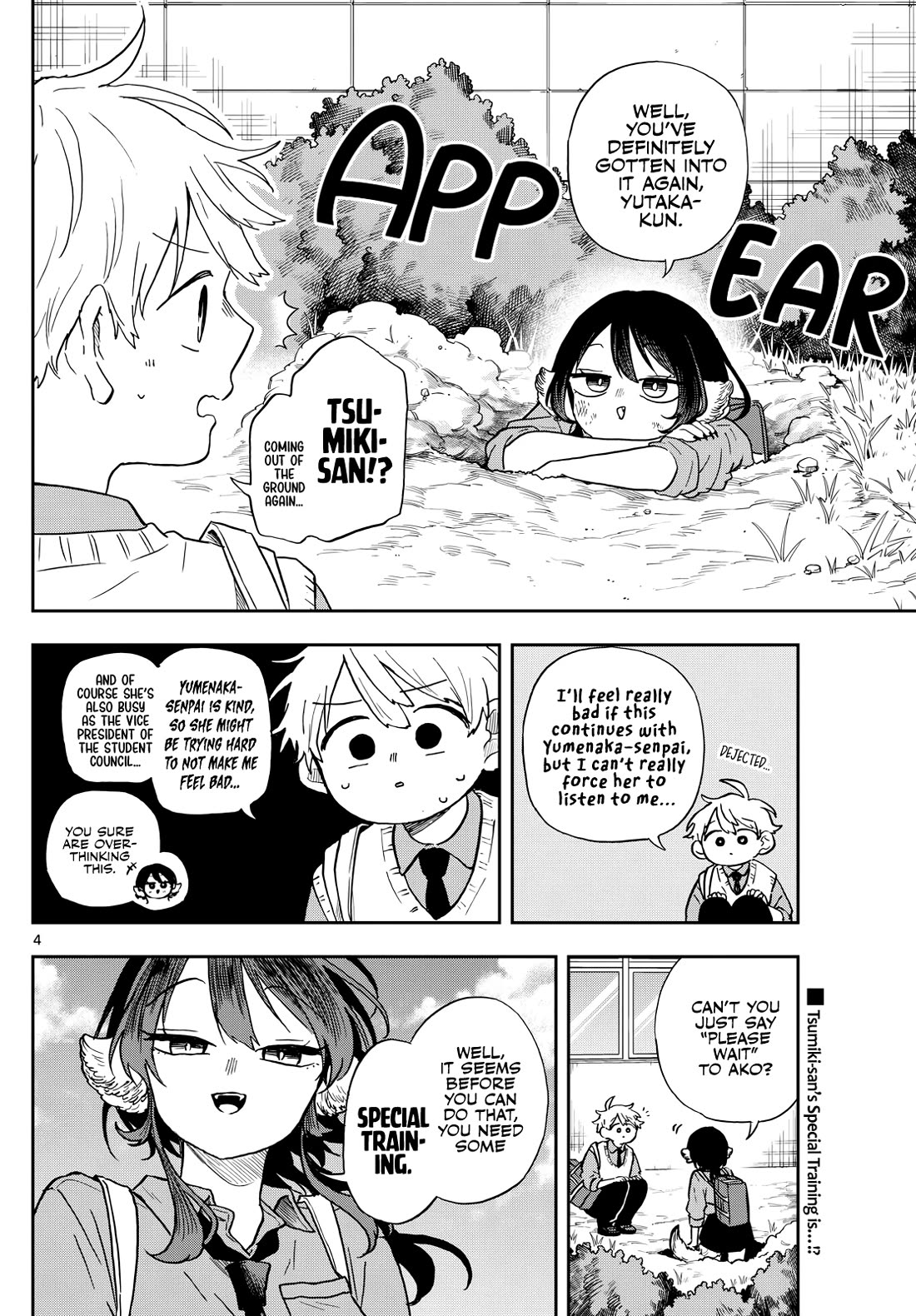 Tsumiki Ogami & the Strange Everyday Life. Chapter 41 page 4 - Chapter 41: Special Training With Tsumiki-san