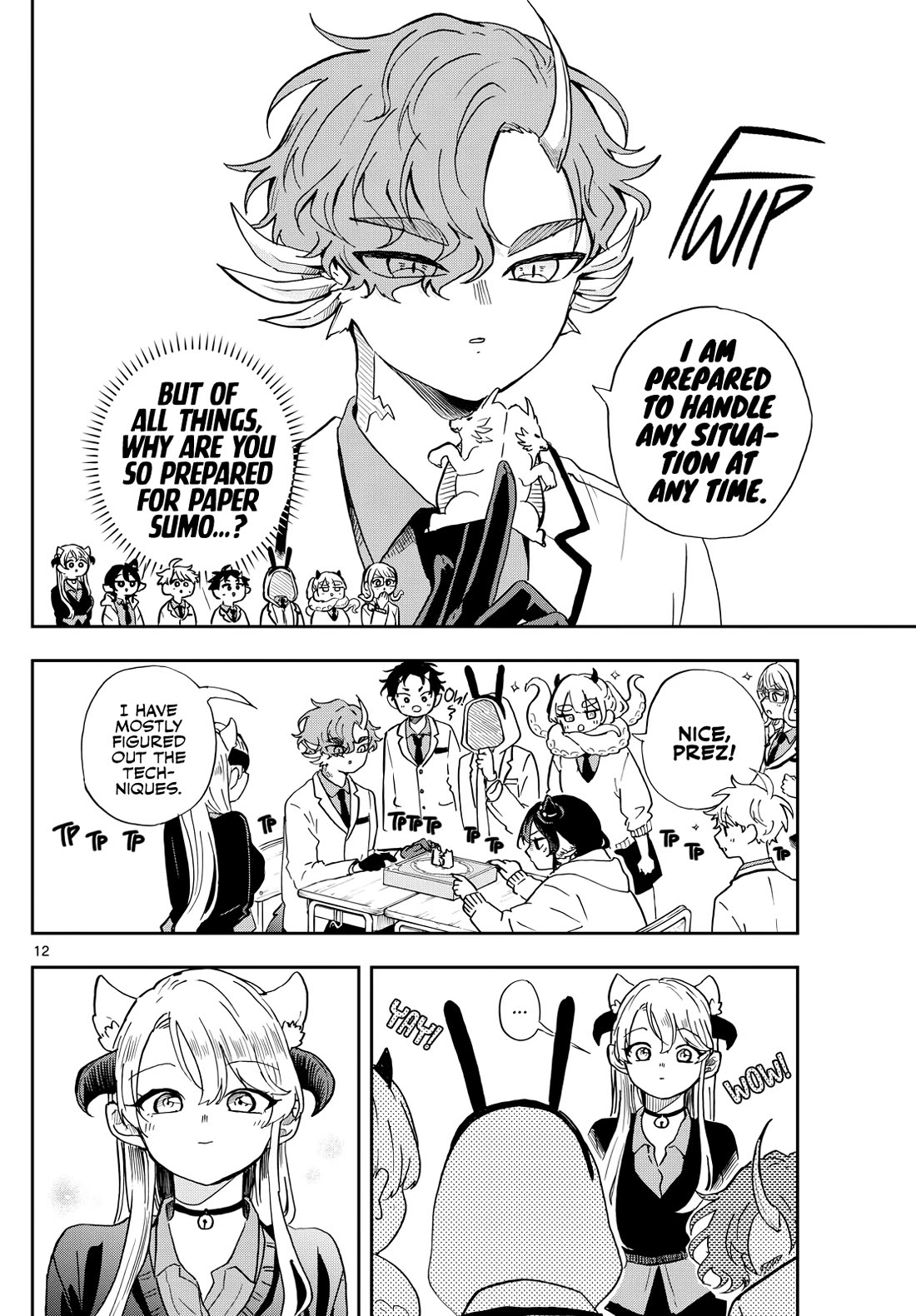 Tsumiki Ogami & the Strange Everyday Life. Chapter 45 page 12 - Chapter 45: President Raizen and Halloween