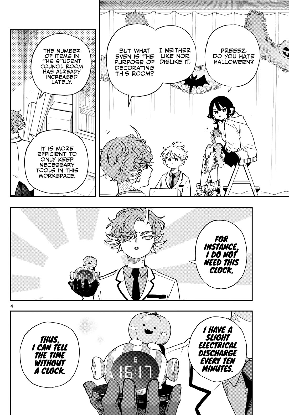 Tsumiki Ogami & the Strange Everyday Life. Chapter 45 page 4 - Chapter 45: President Raizen and Halloween
