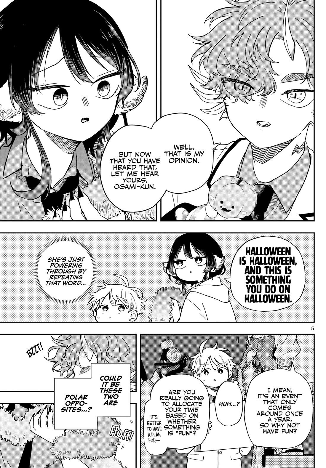 Tsumiki Ogami & the Strange Everyday Life. Chapter 45 page 5 - Chapter 45: President Raizen and Halloween
