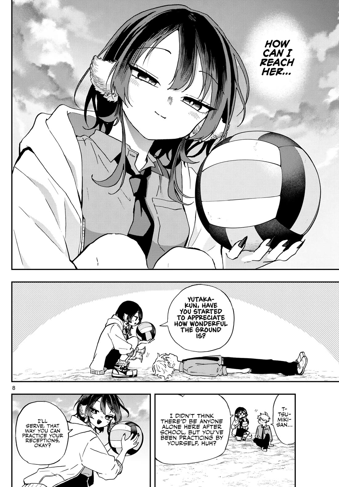 Tsumiki Ogami & the Strange Everyday Life. Chapter 46 page 8 - Chapter 46: Reception Practice with Tsumiki-san