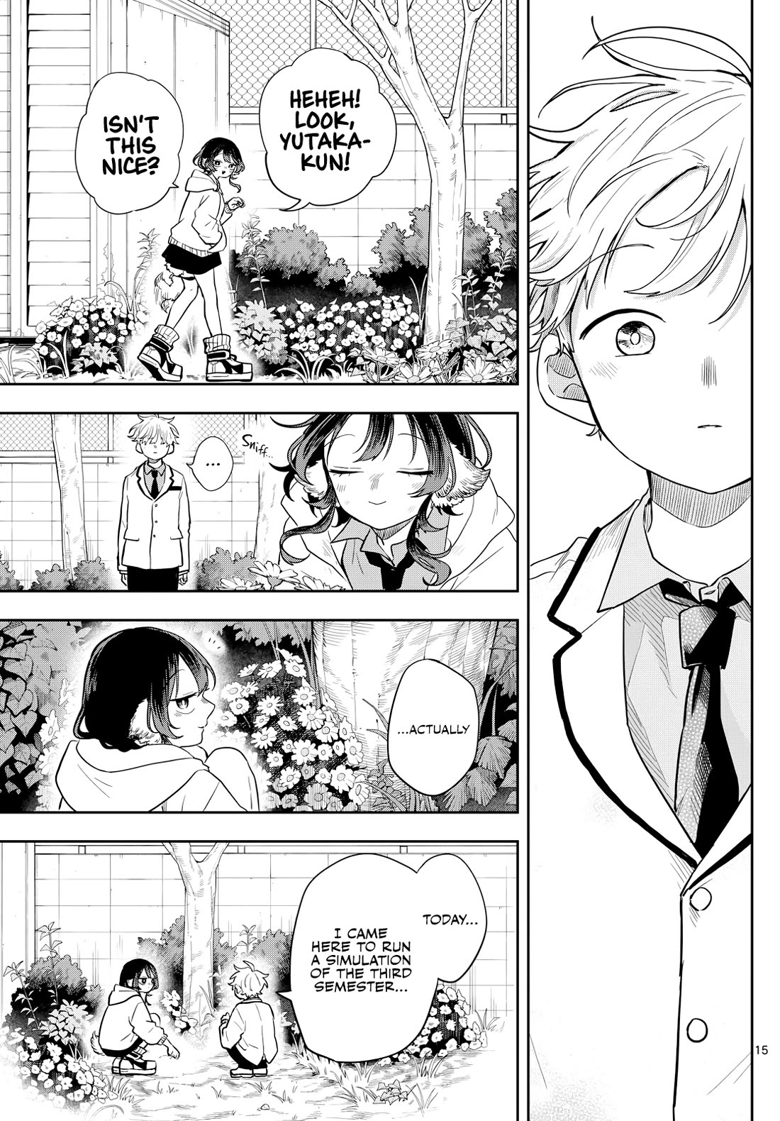 Tsumiki Ogami & the Strange Everyday Life. Chapter 52 page 15 - Chapter 52: Yutaka-kun and the Third Semester