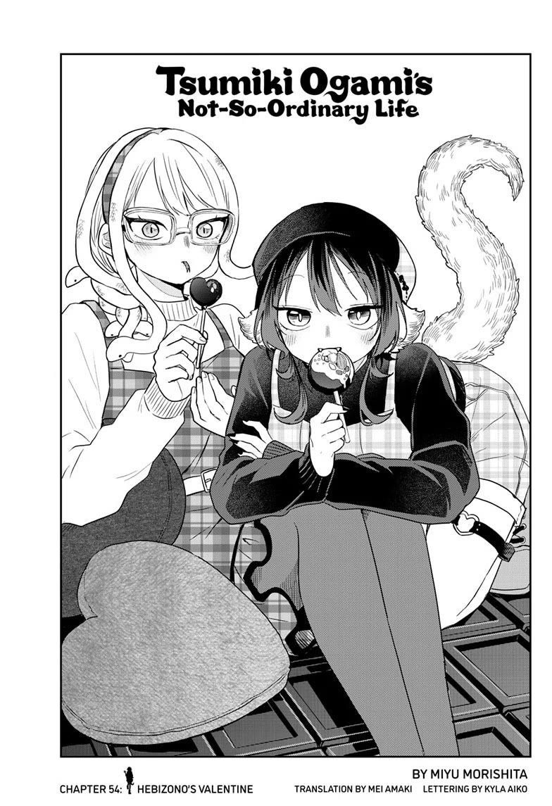 Tsumiki Ogami & the Strange Everyday Life. Chapter 54 page 1 - Chapter 54: Hebizono's Valentine