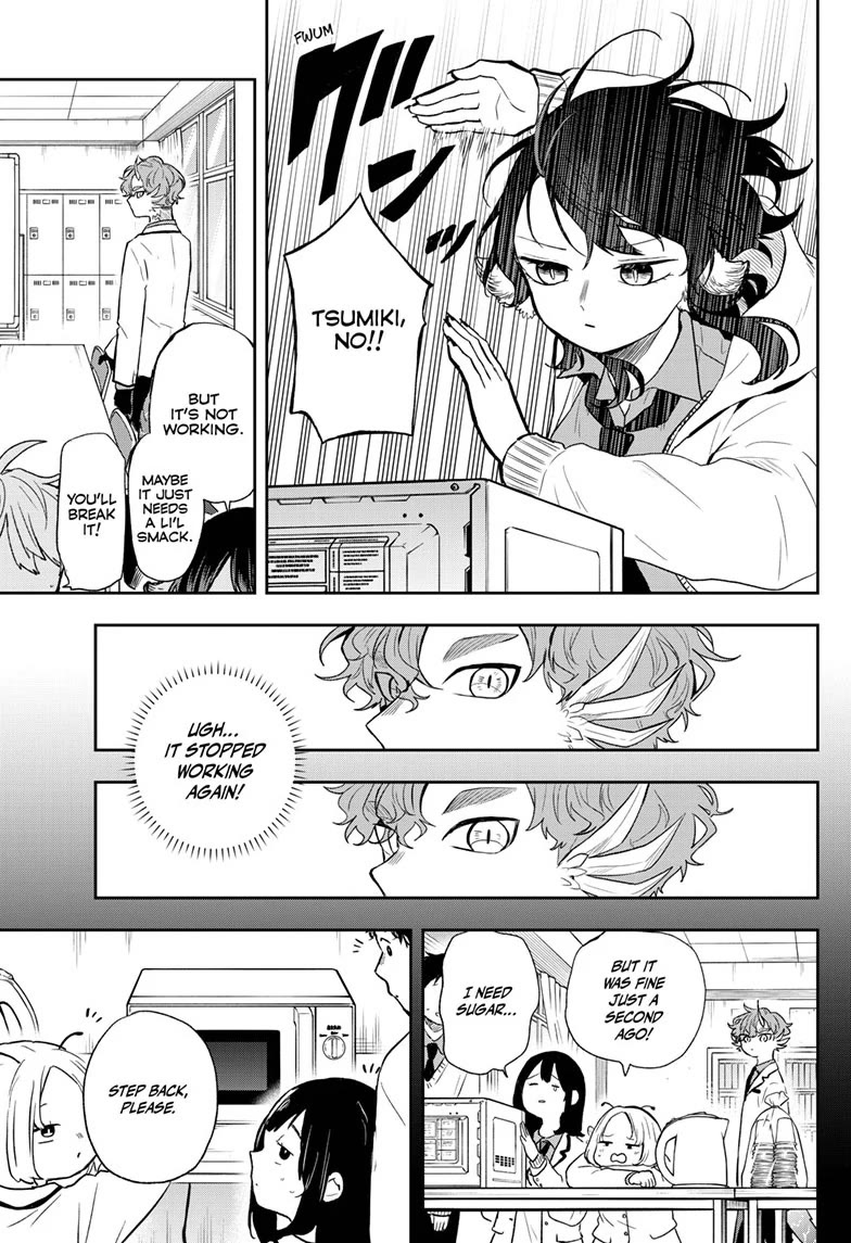 Tsumiki Ogami & the Strange Everyday Life. Chapter 56 page 13 - Chapter 56: President Raizen and the Microwave