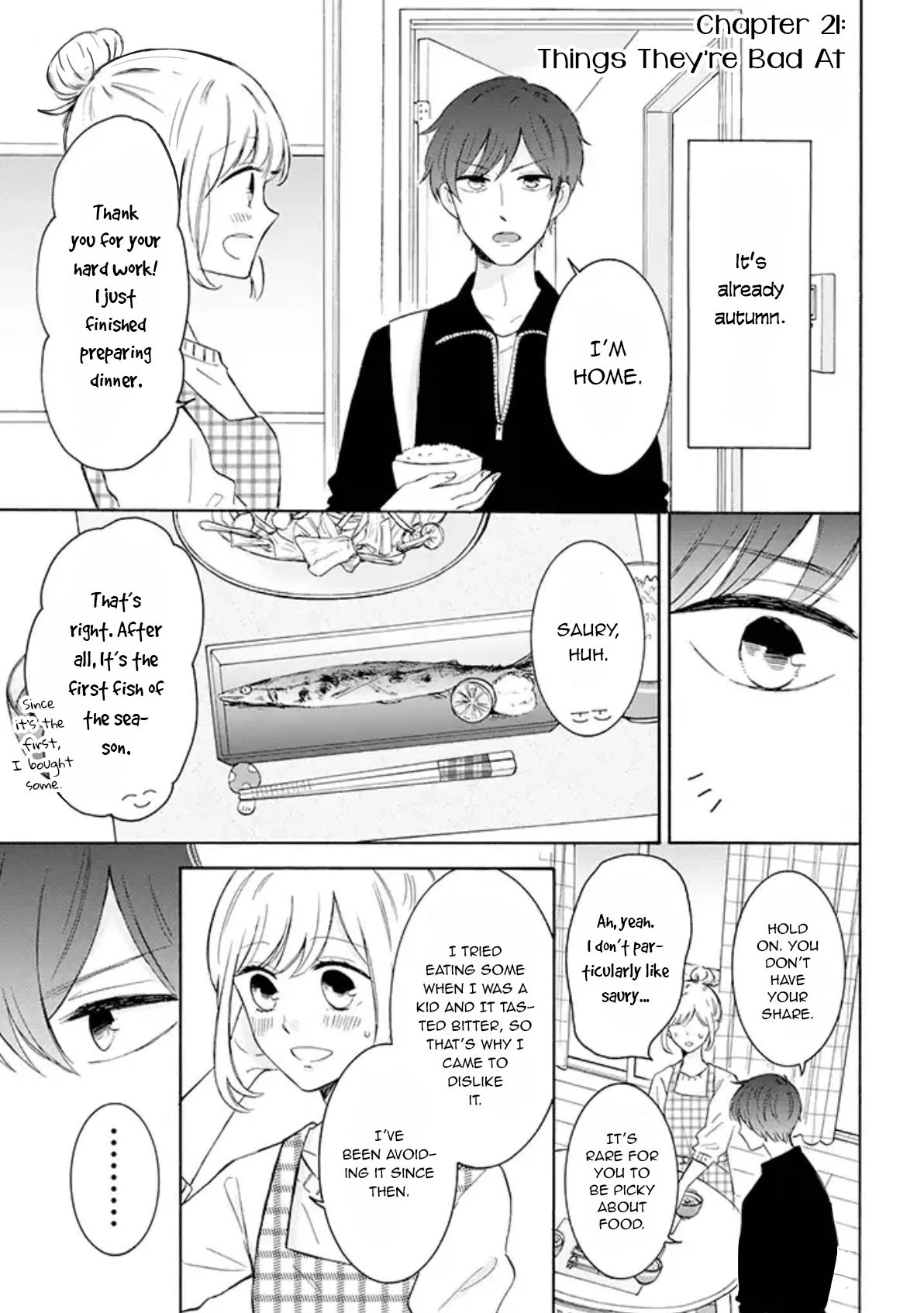 Tsun-Sweet Boyfriend Chapter 21 page 1 - Chapter 21: Things They're Bad at