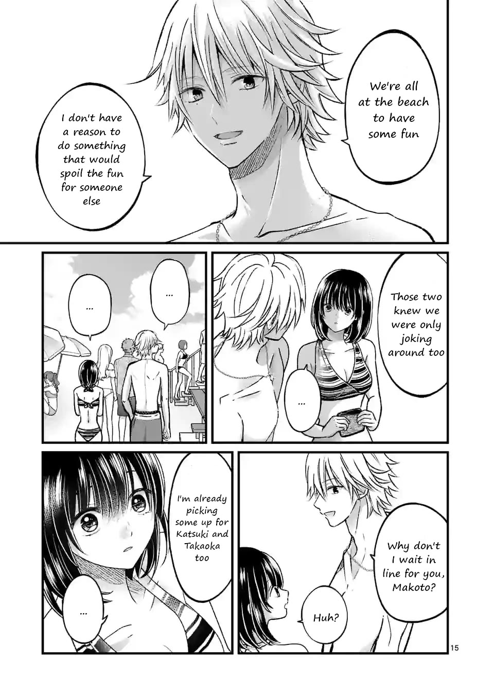 Tsurenai Kanojo no Hitorijime Chapter 17 page 15 - Chapter 17: Makoto and the Beach Part 1