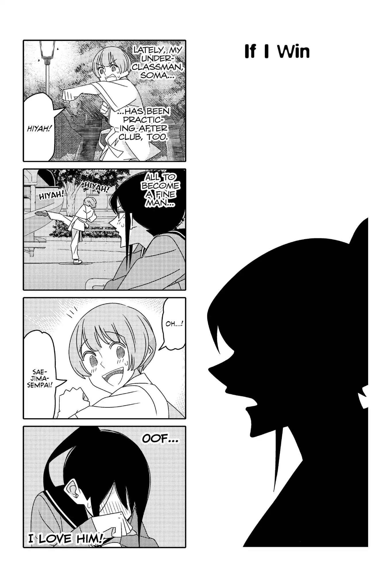 Tsurezure Children Chapter 160 page 1 - Chapter 160: If I Win (Saejima/Souma)