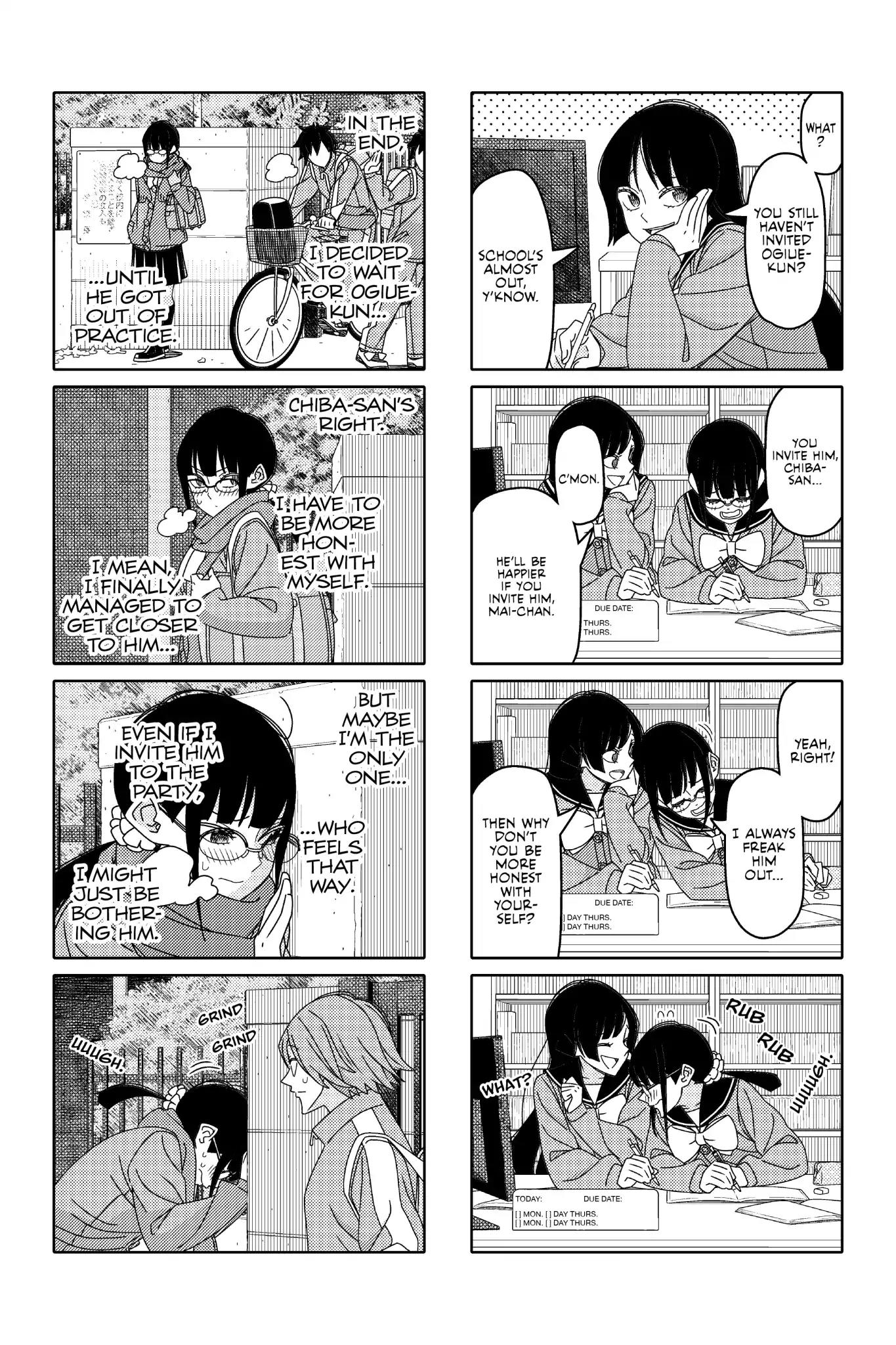 Tsurezure Children Chapter 180 page 3 - Chapter 180: Temperature Difference (Toujou/Ogiue)