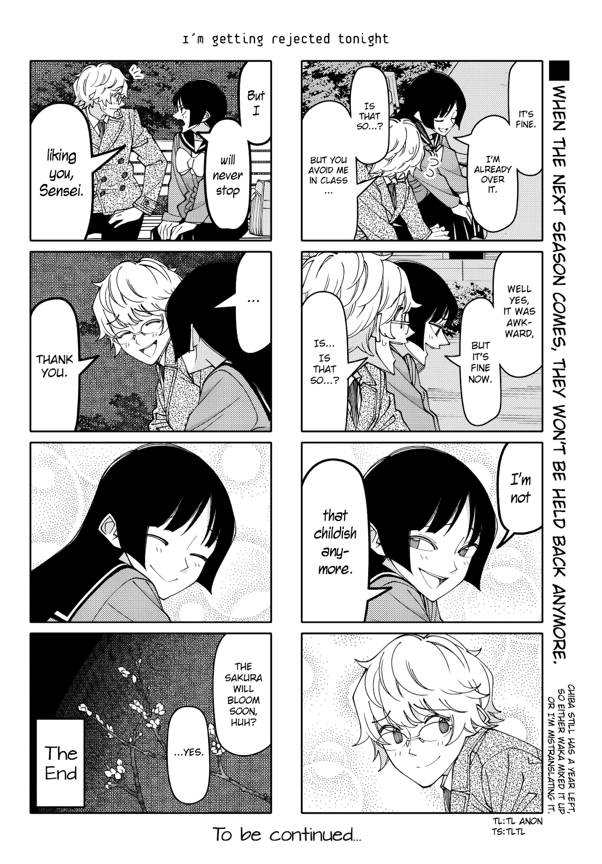 Tsurezure Children Chapter 207 page 6 - Chapter 207: I'm Getting Rejected Tonight (Chiba/Kirihara)