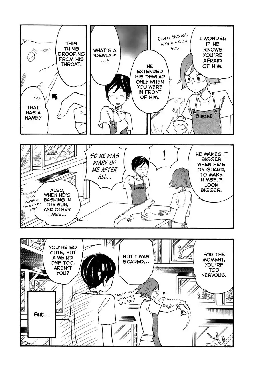Tsuru Tsuru to Zara Zara no Aida Chapter 29 page 6 - Chapter 29: Dewlap